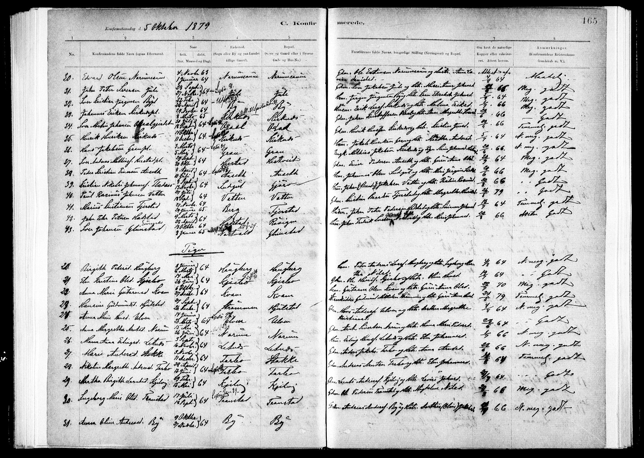 Ministerialprotokoller, klokkerbøker og fødselsregistre - Nord-Trøndelag, SAT/A-1458/730/L0285: Ministerialbok nr. 730A10, 1879-1914, s. 165