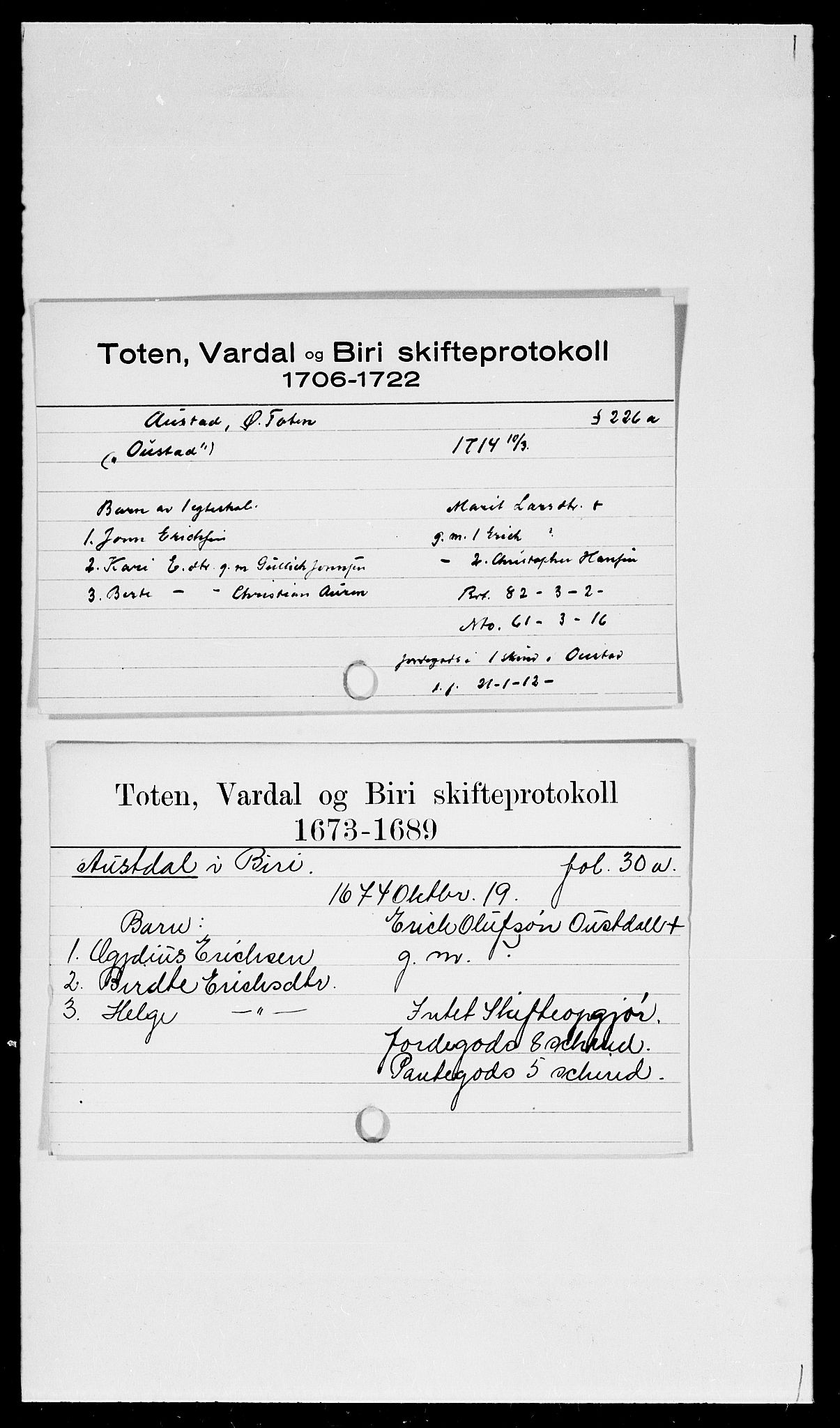 Toten tingrett, SAH/TING-006/J, 1657-1903, s. 24306