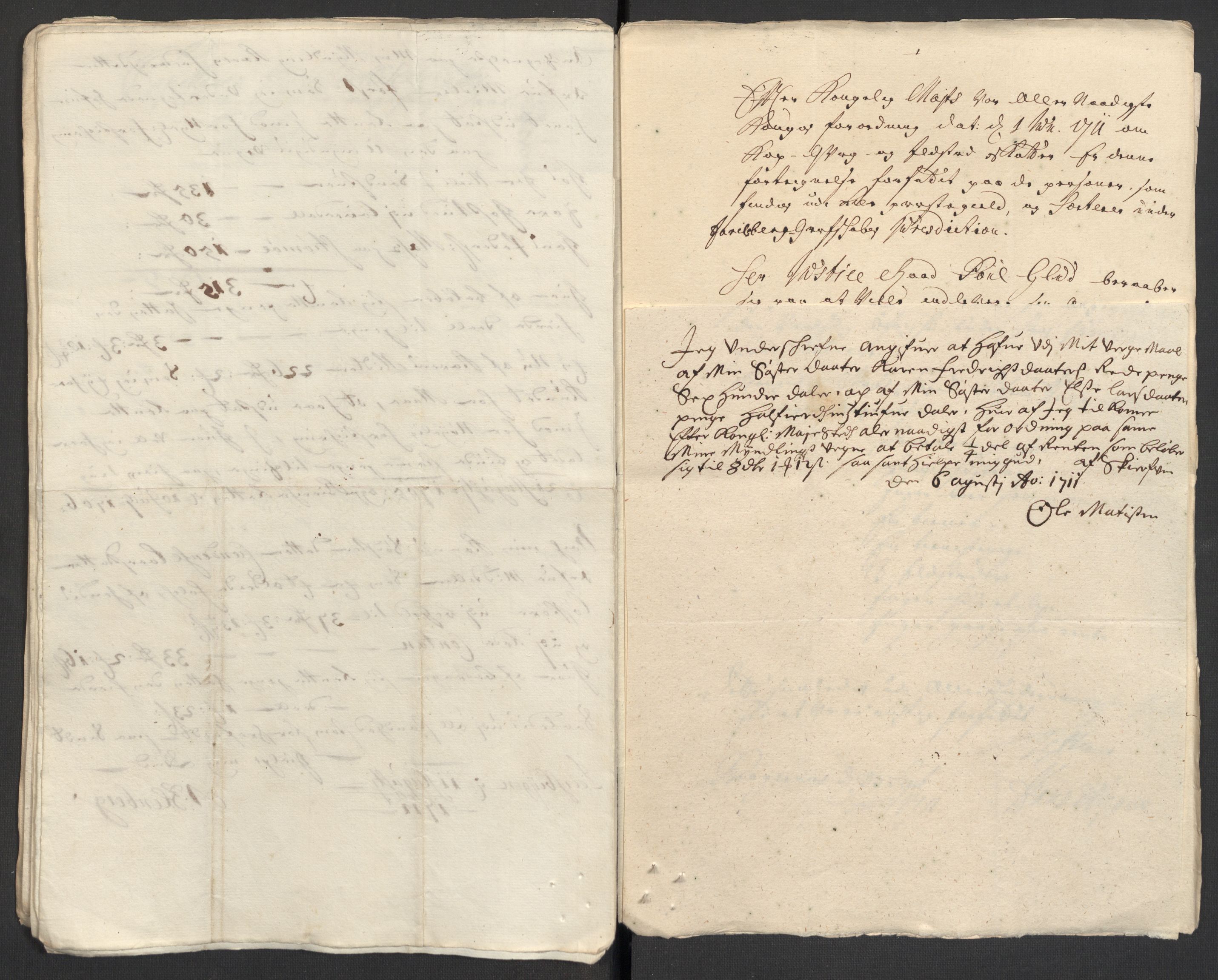Rentekammeret inntil 1814, Reviderte regnskaper, Fogderegnskap, AV/RA-EA-4092/R32/L1876: Fogderegnskap Jarlsberg grevskap, 1711, s. 340