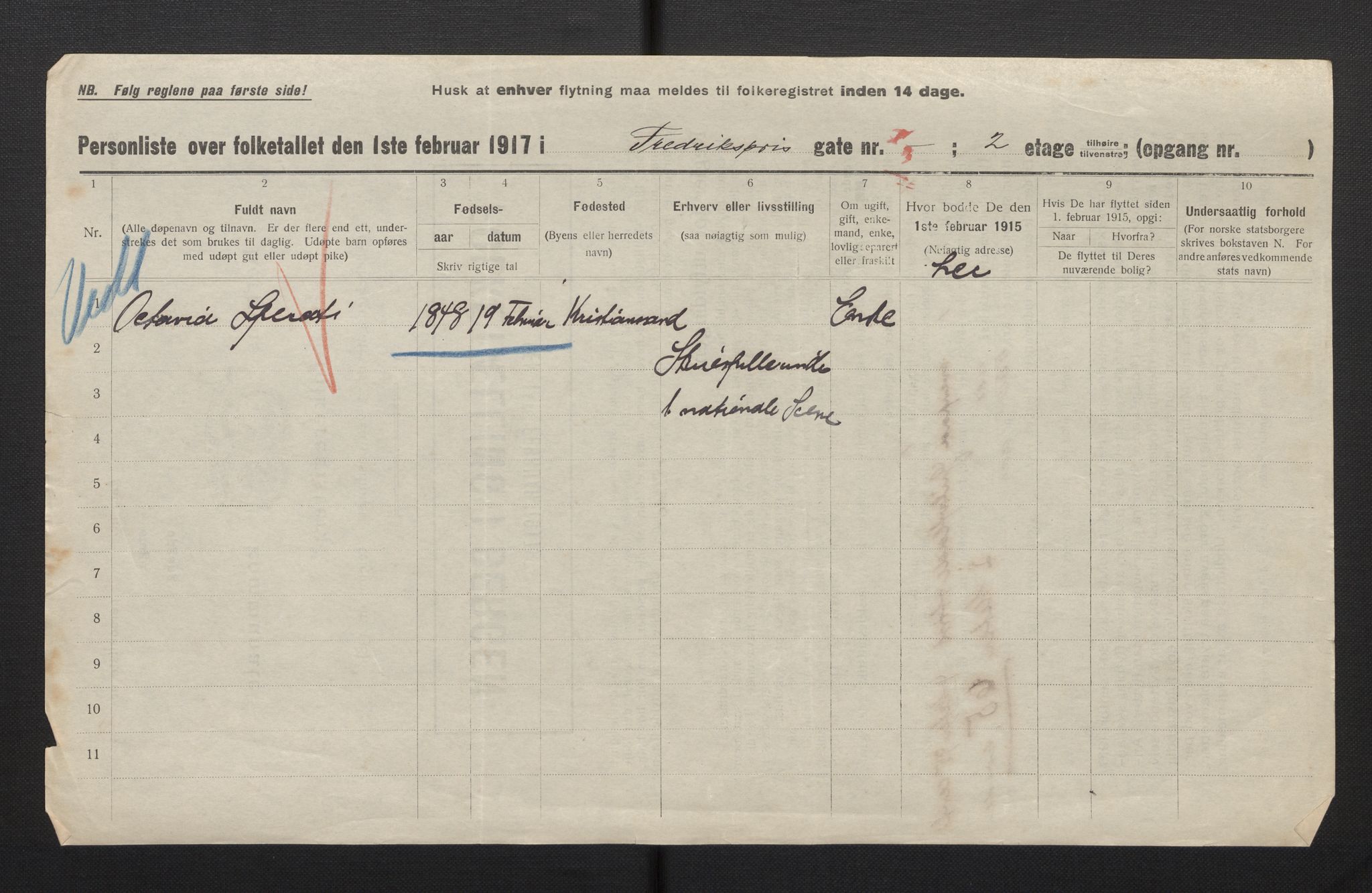 SAB, Kommunal folketelling 1917 for Bergen kjøpstad, 1917, s. 9497