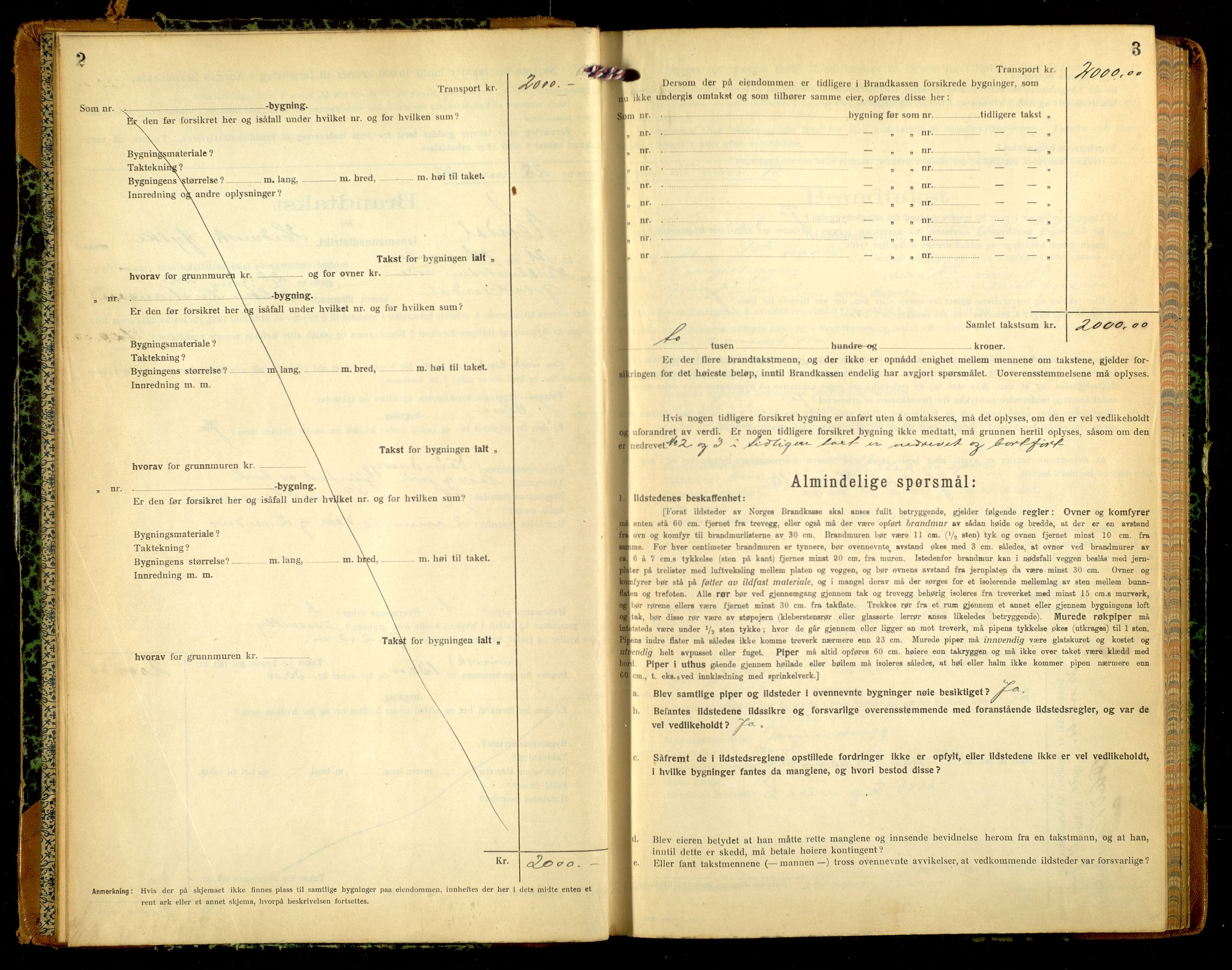 Norges Brannkasse, Rendalen, AV/SAH-NBRANR-024/F/L0017: Branntakstprotokoll, 1921-1924