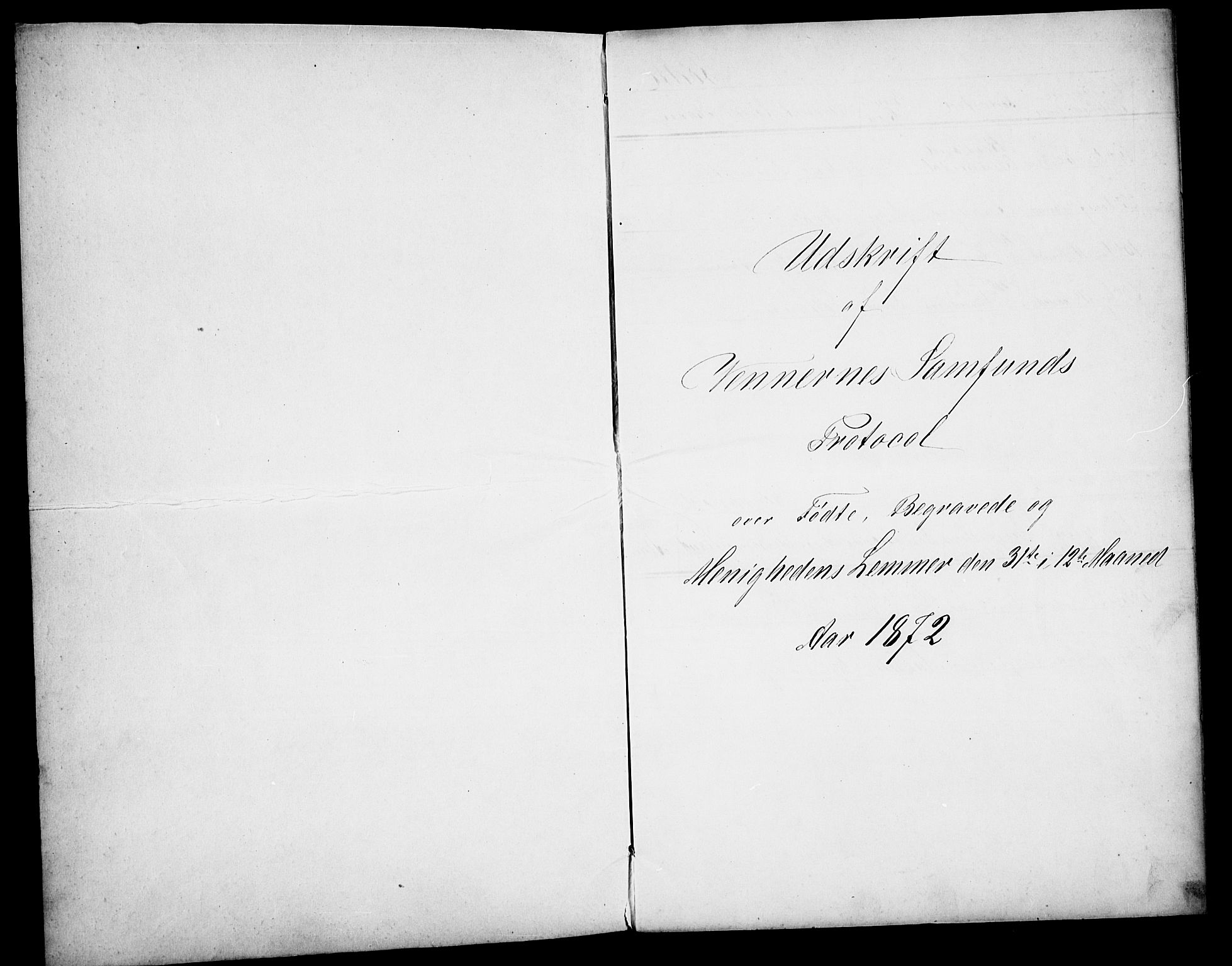 Pa 0160 - Vennenes Samfunn, Stavanger, AV/SAST-A-100269/F: Dissenterprotokoll nr. -, 1870-1898