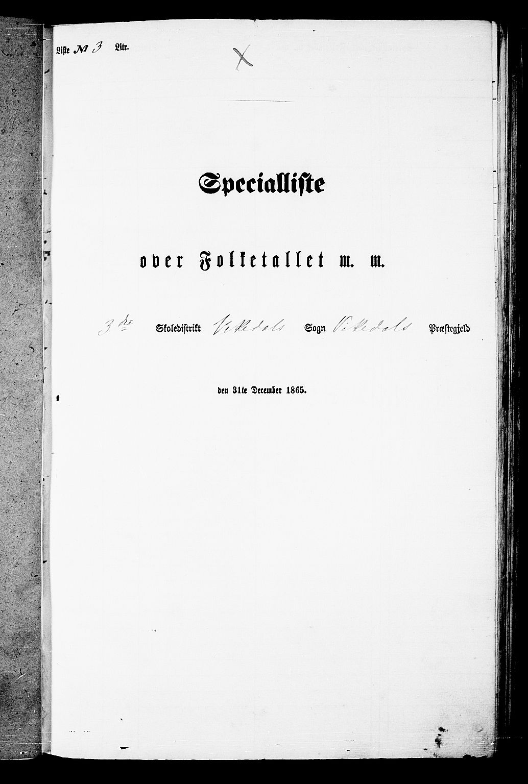 RA, Folketelling 1865 for 1157P Vikedal prestegjeld, 1865, s. 35