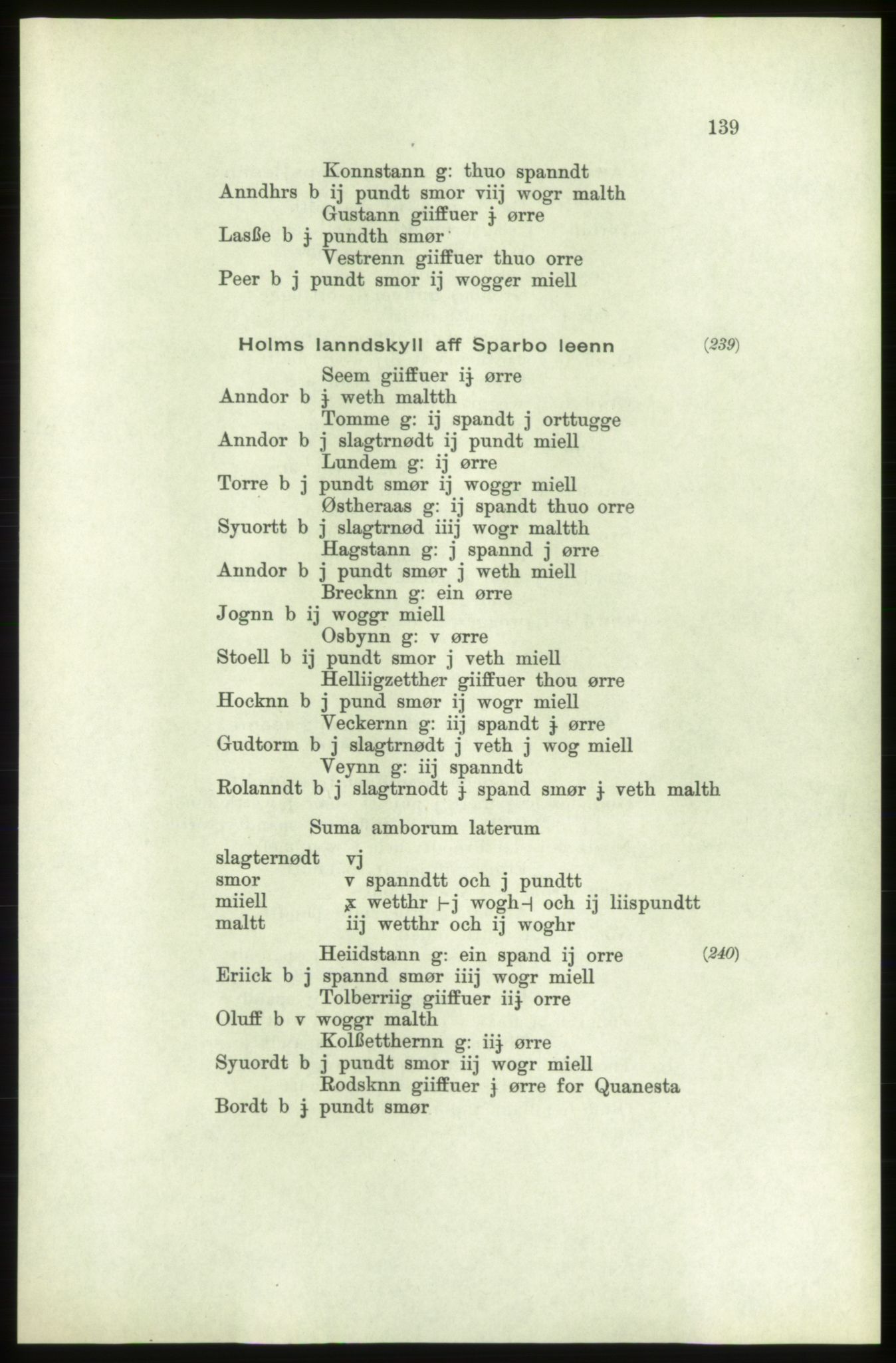 Publikasjoner utgitt av Arkivverket, PUBL/PUBL-001/C/0006: Bind 6: Rekneskapsbøker for Trondheims len 1548-1549 og 1557-1559, 1548-1559, s. 139