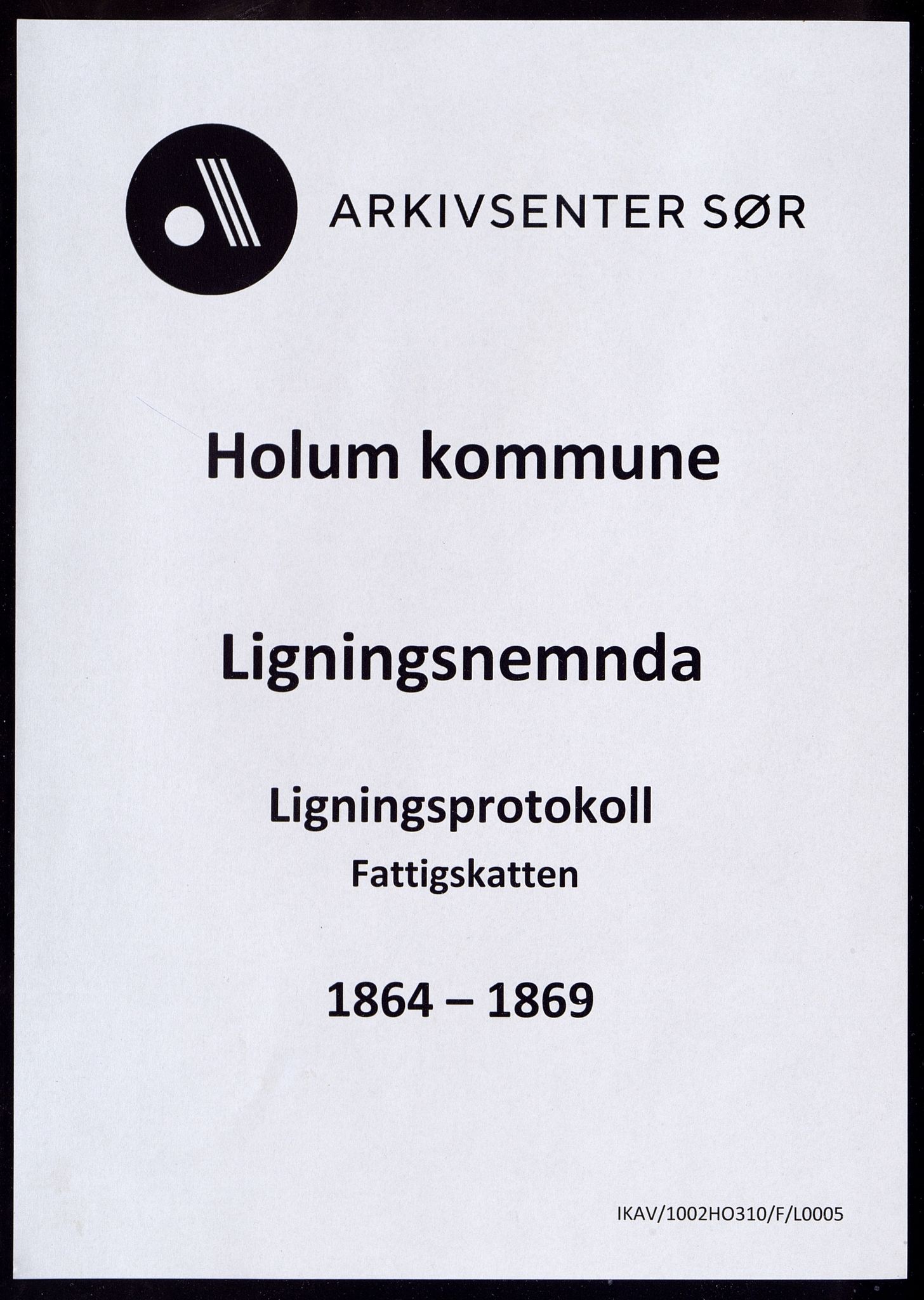 Holum kommune - Ligningskommisjonen/Nemnda, IKAV/1002HO310/F/L0005: Ligningsprotokoll fattigkassen, 1864-1869