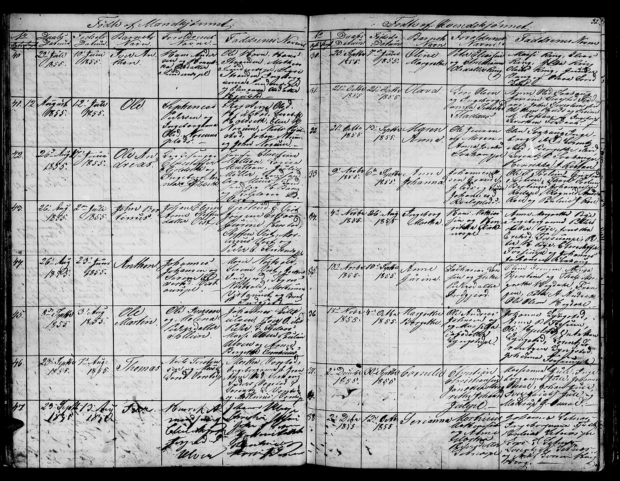 Ministerialprotokoller, klokkerbøker og fødselsregistre - Nord-Trøndelag, SAT/A-1458/730/L0299: Klokkerbok nr. 730C02, 1849-1871, s. 32