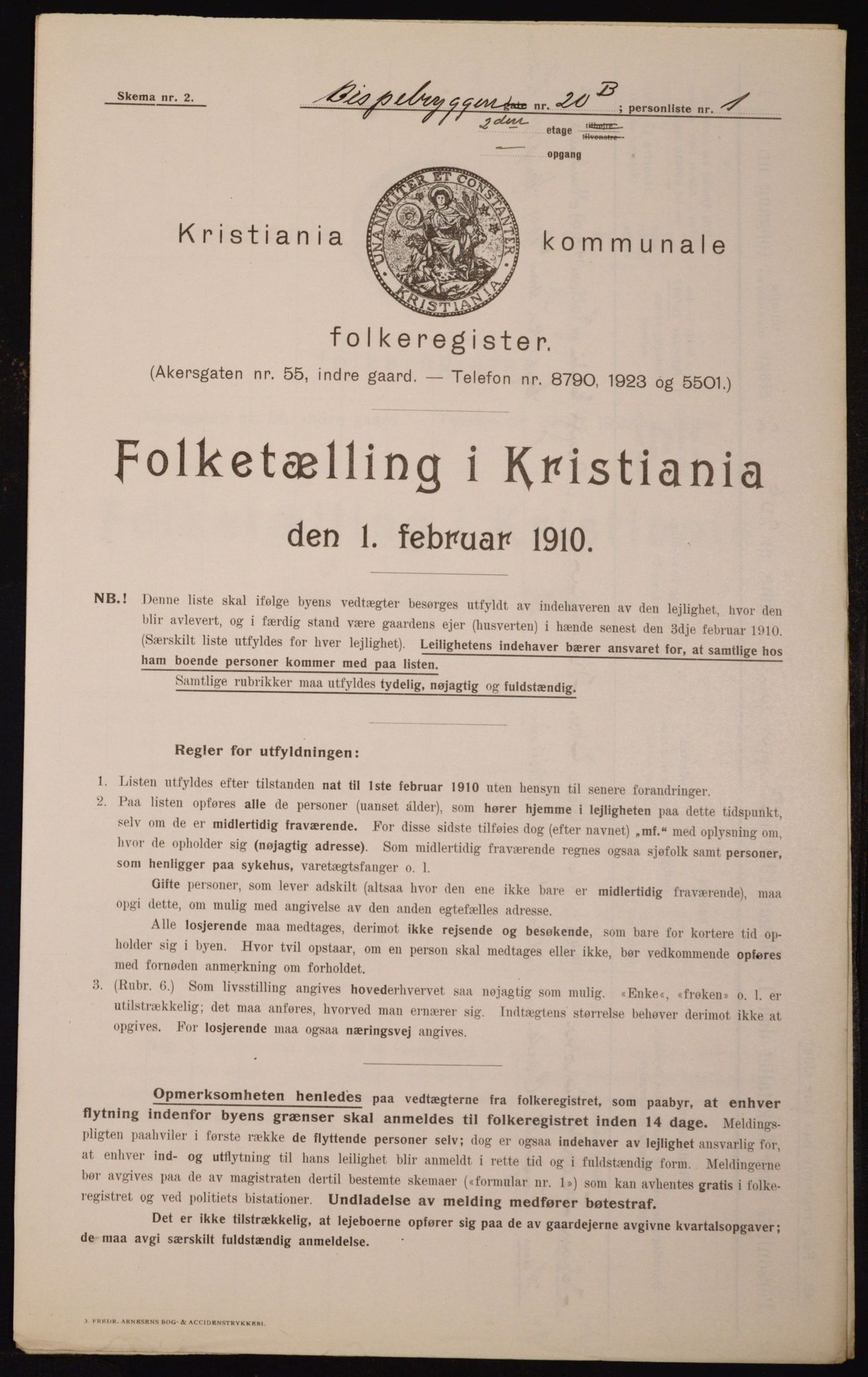 OBA, Kommunal folketelling 1.2.1910 for Kristiania, 1910, s. 5151