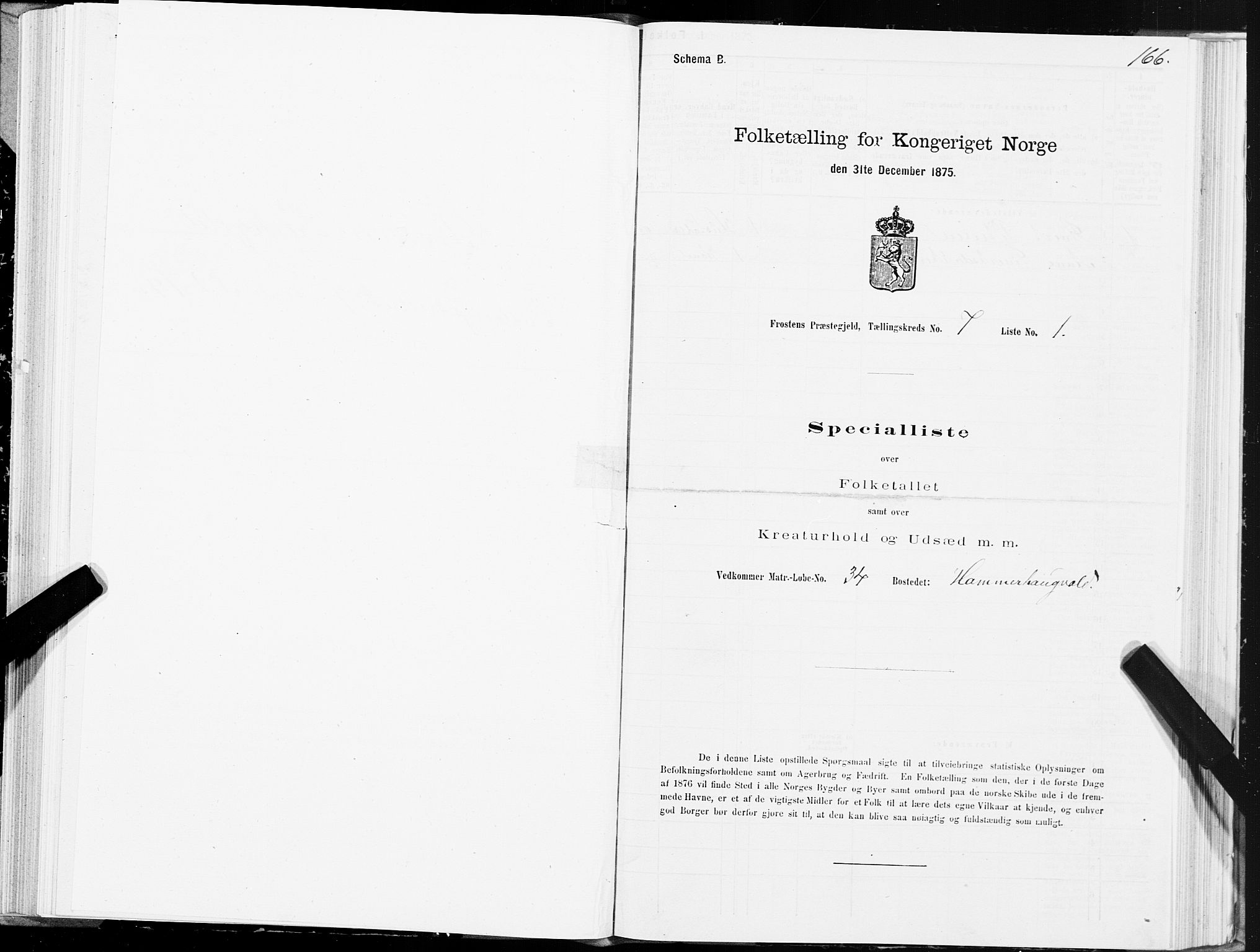 SAT, Folketelling 1875 for 1717P Frosta prestegjeld, 1875, s. 5166