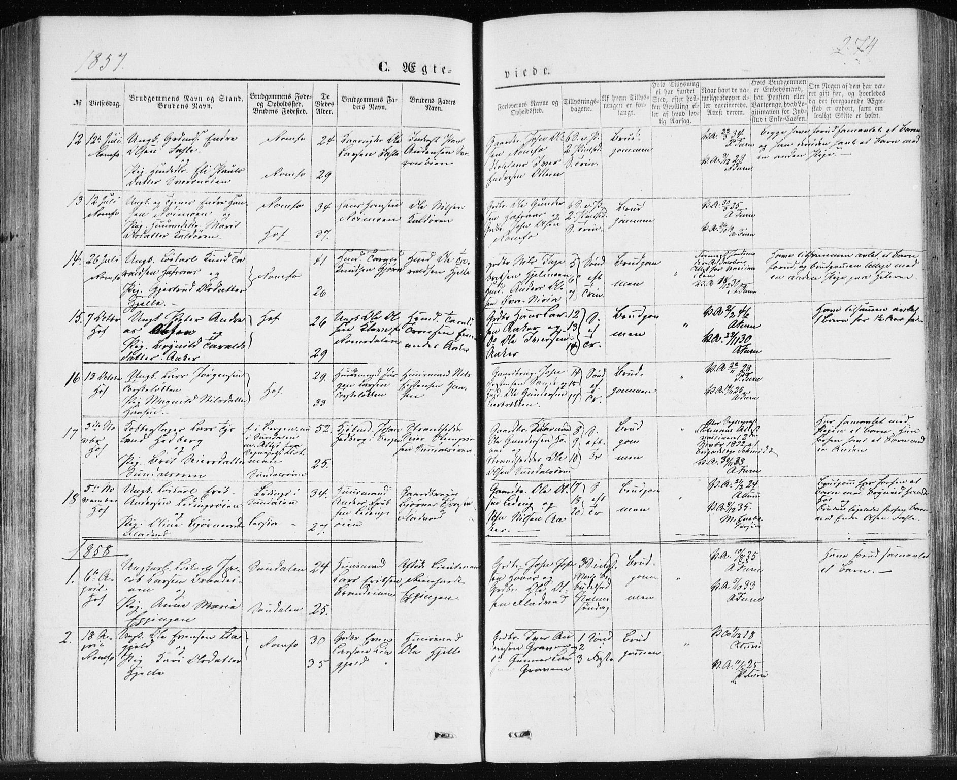 Ministerialprotokoller, klokkerbøker og fødselsregistre - Møre og Romsdal, AV/SAT-A-1454/590/L1013: Ministerialbok nr. 590A05, 1847-1877, s. 274