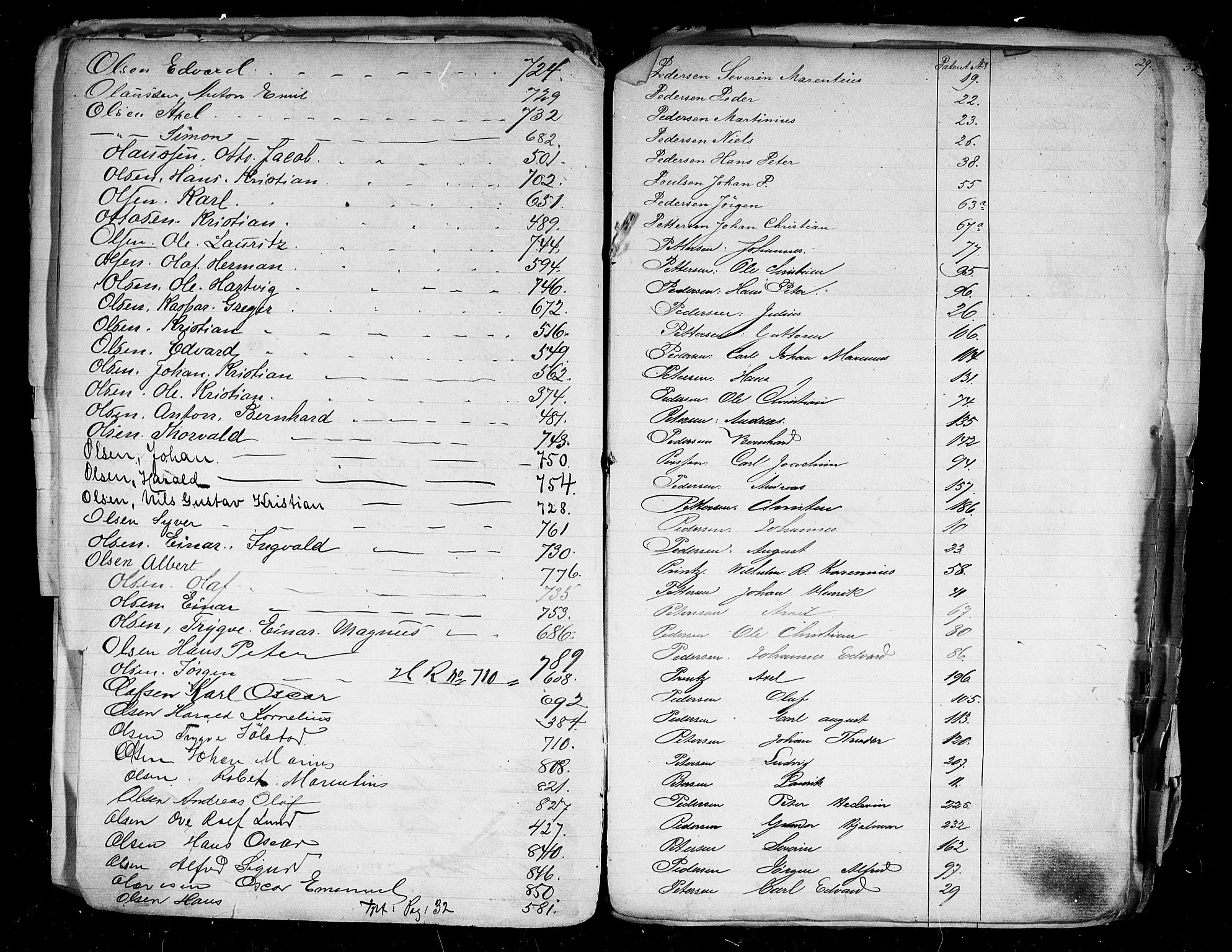 Sarpsborg mønstringskontor, AV/SAO-A-10569c/F/Fa/L0001: Register til annotasjonsrullen, 1860, s. 30