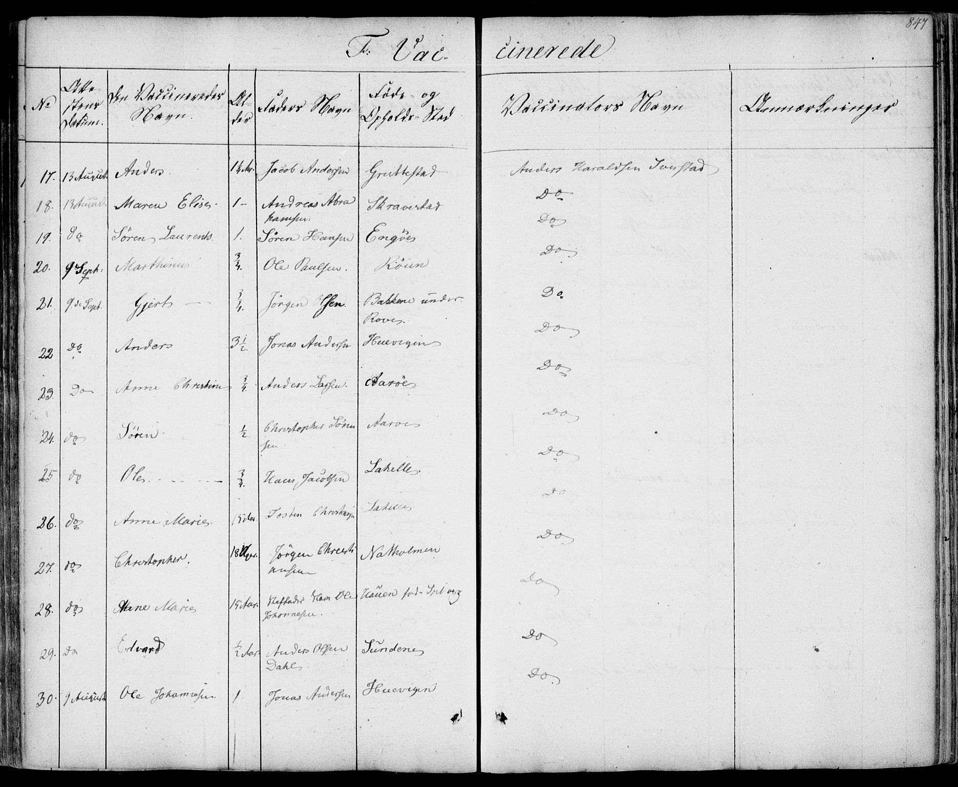 Sandar kirkebøker, AV/SAKO-A-243/F/Fa/L0005: Ministerialbok nr. 5, 1832-1847, s. 846-847