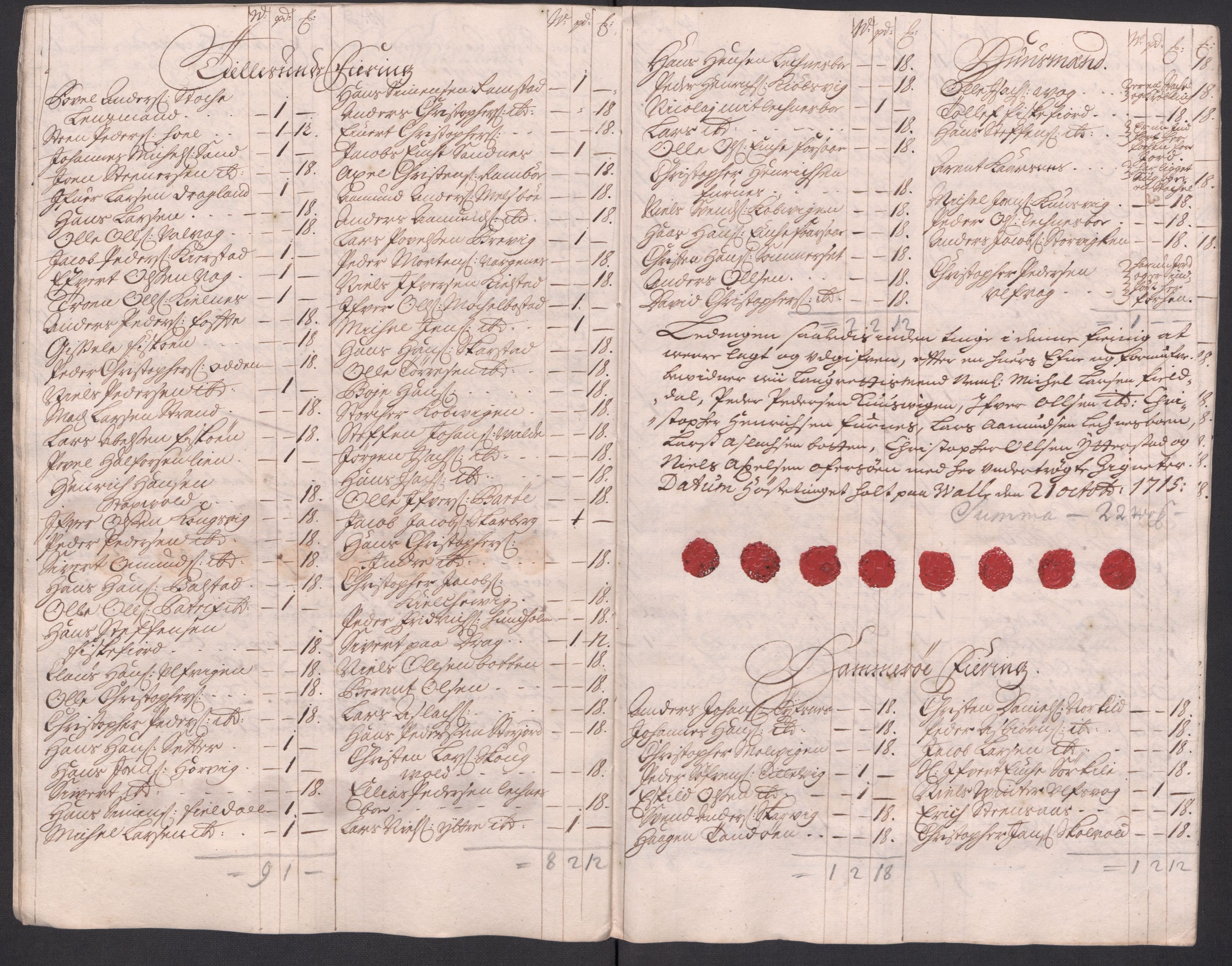 Rentekammeret inntil 1814, Reviderte regnskaper, Fogderegnskap, AV/RA-EA-4092/R66/L4585: Fogderegnskap Salten, 1715, s. 217