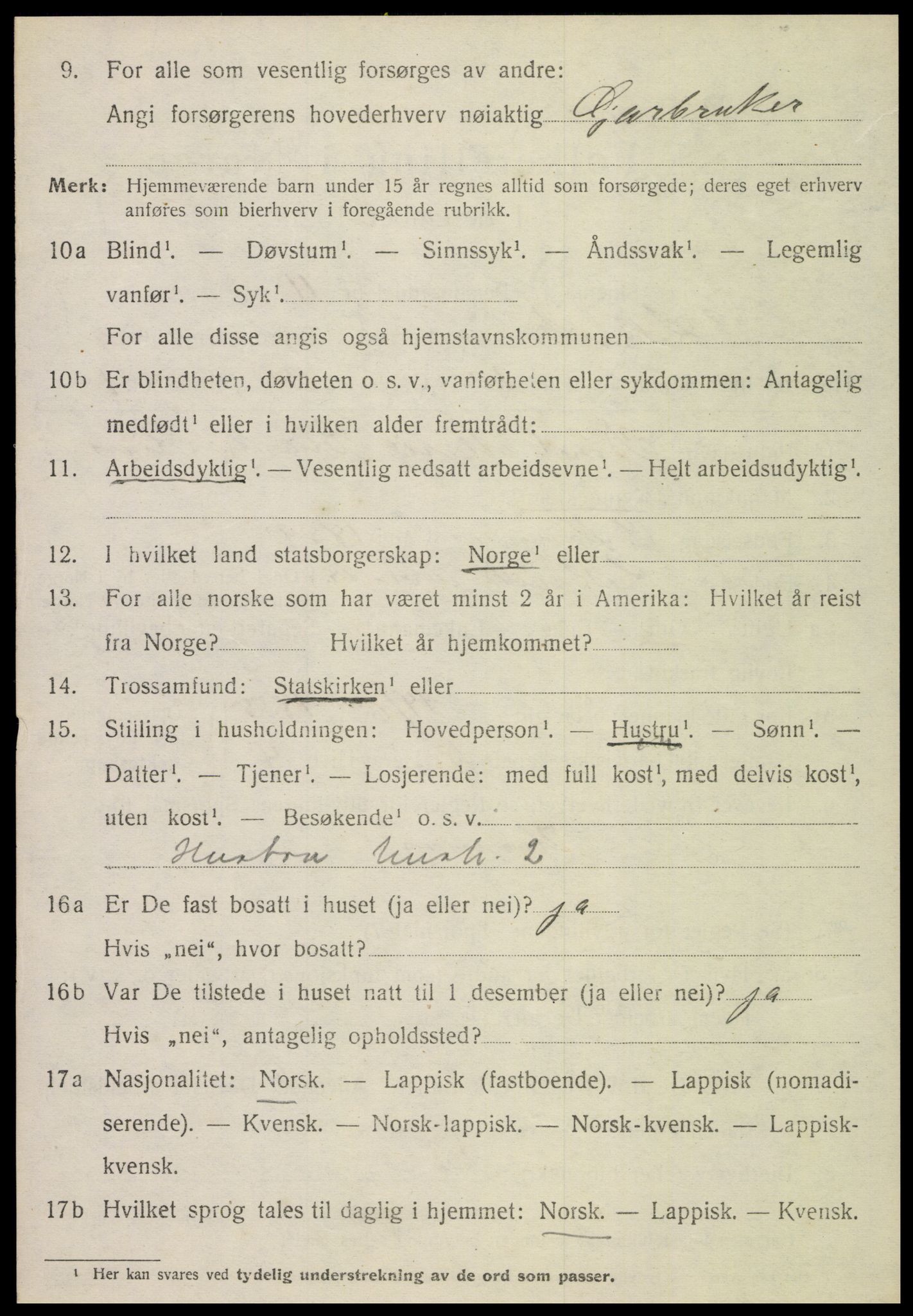 SAT, Folketelling 1920 for 1718 Leksvik herred, 1920, s. 7177