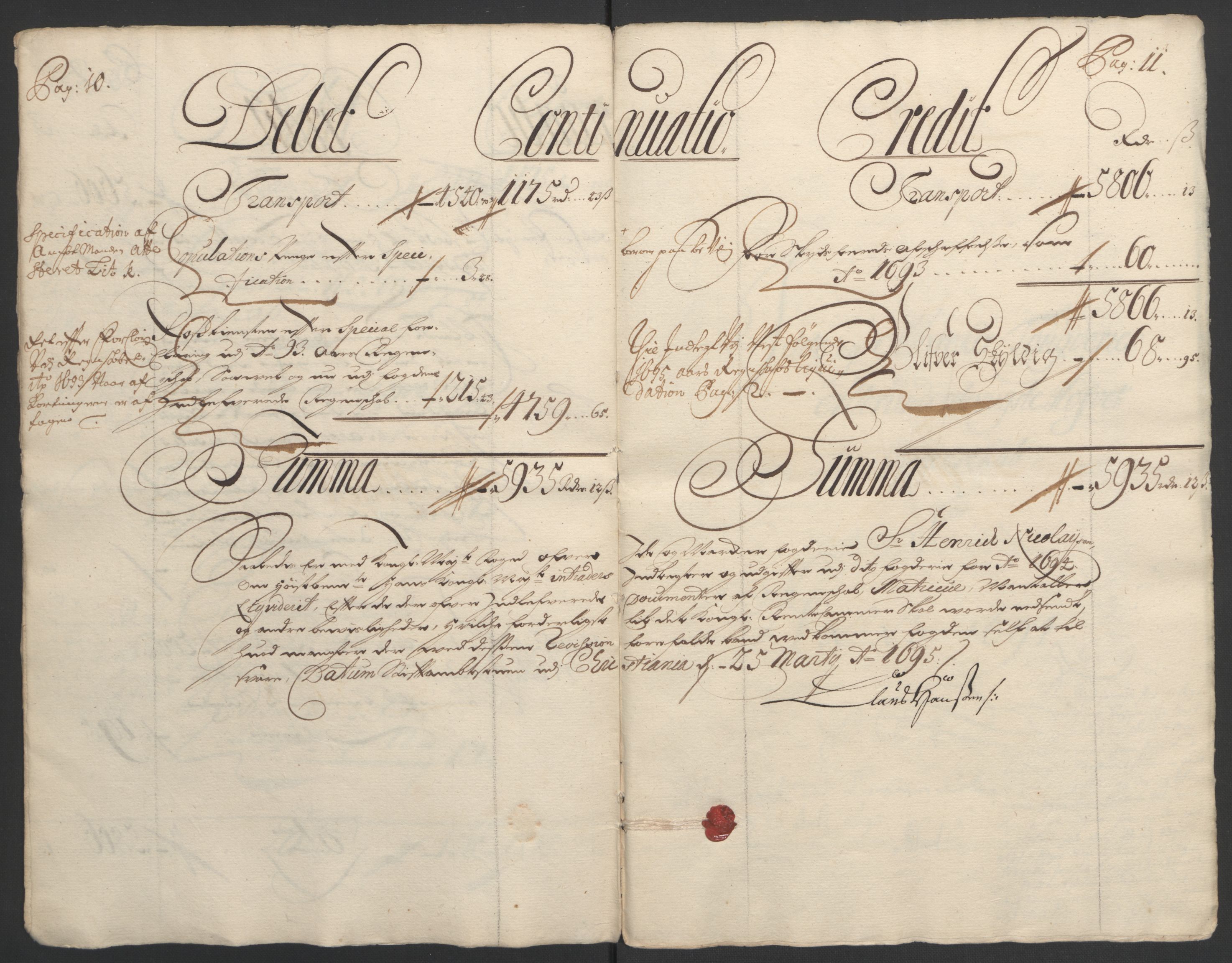 Rentekammeret inntil 1814, Reviderte regnskaper, Fogderegnskap, RA/EA-4092/R01/L0012: Fogderegnskap Idd og Marker, 1694-1695, s. 8
