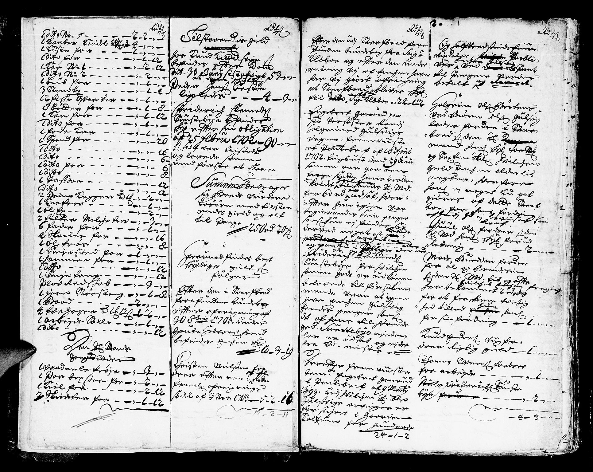 Ringerike og Hallingdal sorenskriveri, SAKO/A-81/H/Ha/L0004: Skifteprotokoll, 1704-1716, s. 1b-2a