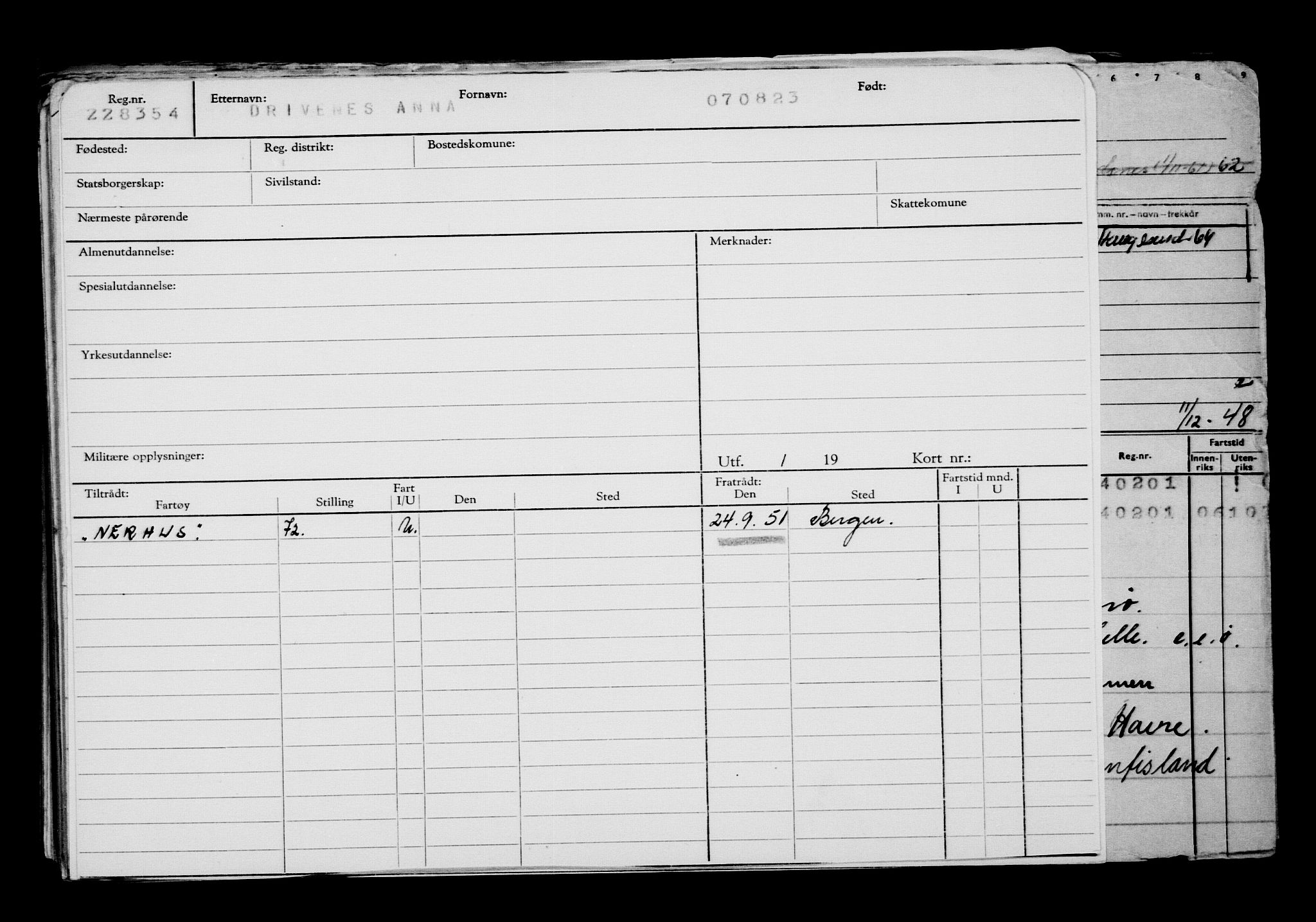 Direktoratet for sjømenn, AV/RA-S-3545/G/Gb/L0221: Hovedkort, 1923, s. 663