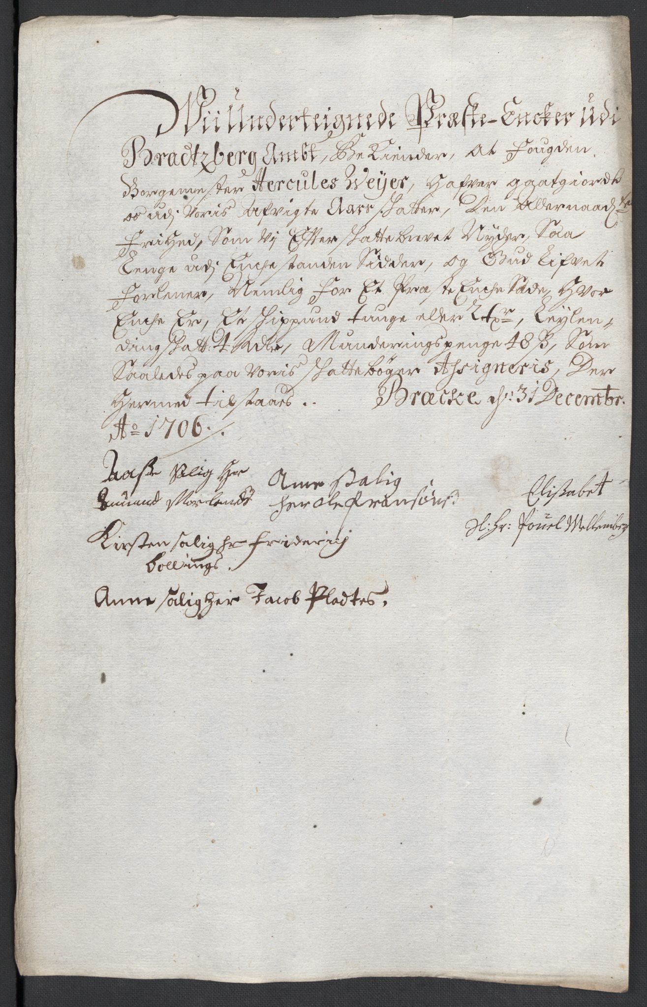 Rentekammeret inntil 1814, Reviderte regnskaper, Fogderegnskap, RA/EA-4092/R36/L2116: Fogderegnskap Øvre og Nedre Telemark og Bamble, 1706-1707, s. 90