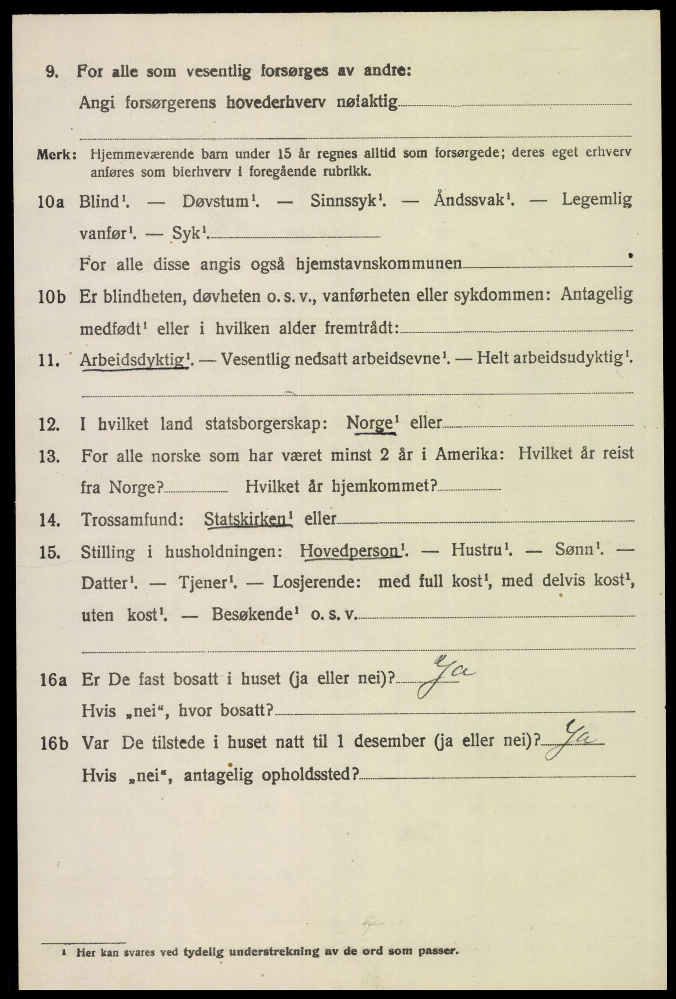 SAH, Folketelling 1920 for 0428 Trysil herred, 1920, s. 4590