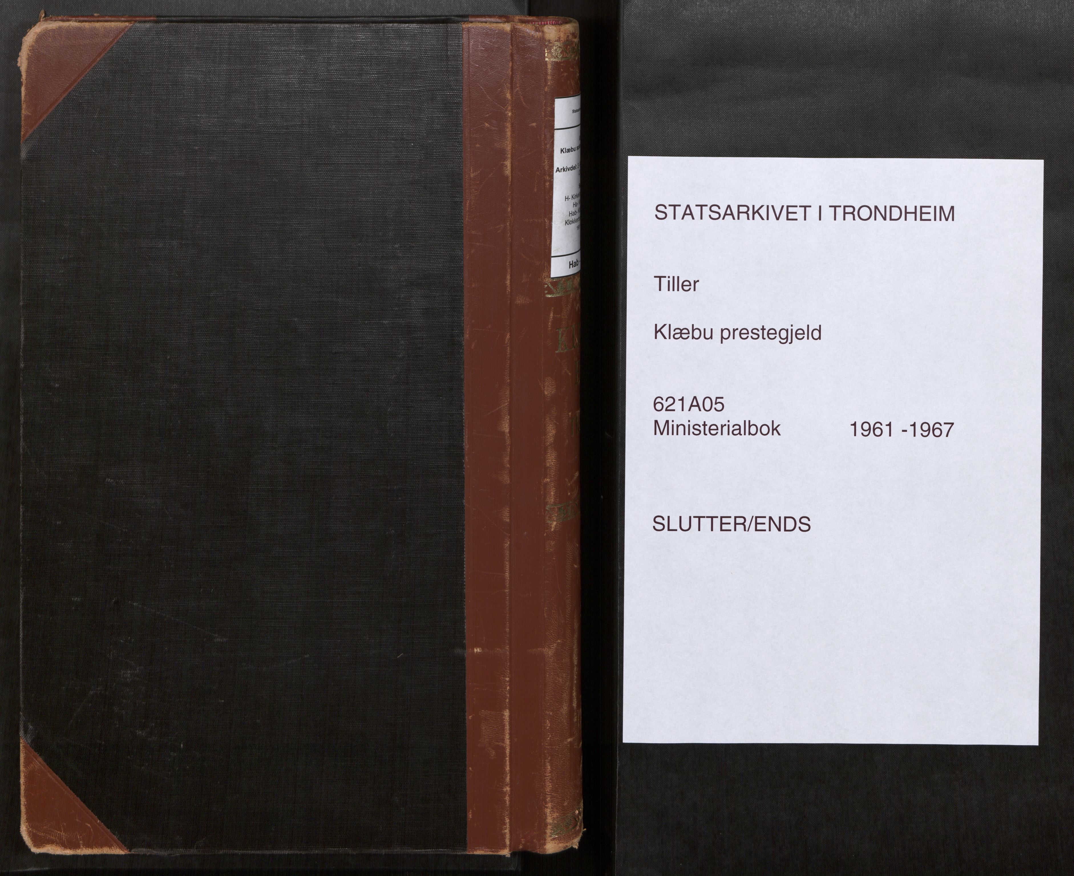 Klæbu sokneprestkontor, AV/SAT-A-1112: Ministerialbok nr. 5, 1961-1967