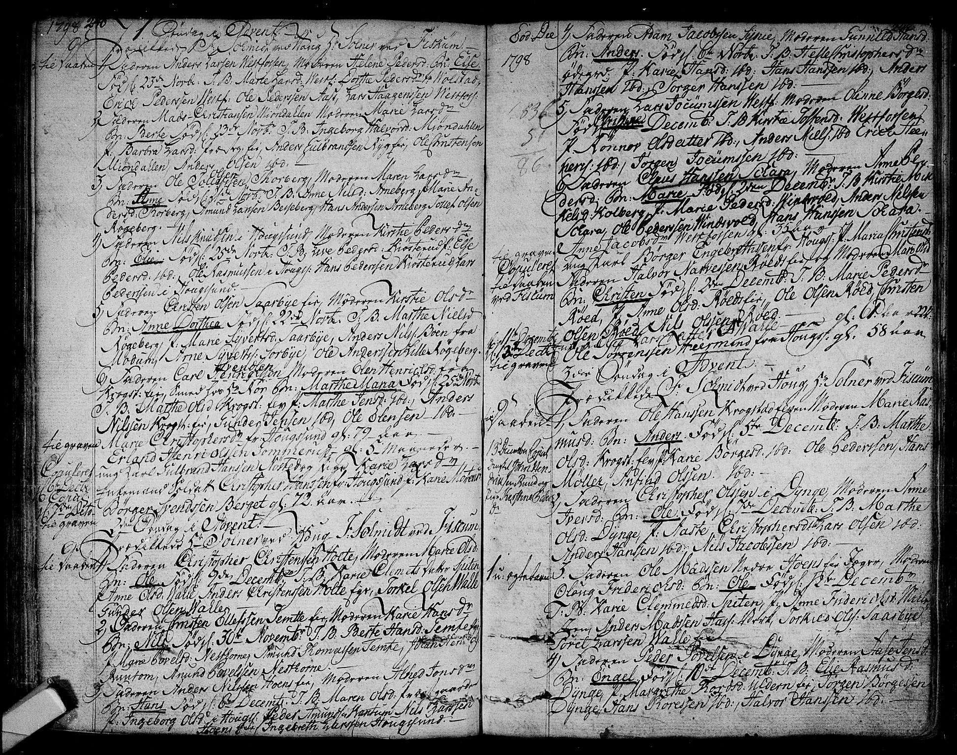Eiker kirkebøker, AV/SAKO-A-4/F/Fa/L0009: Ministerialbok nr. I 9, 1789-1806, s. 240-241