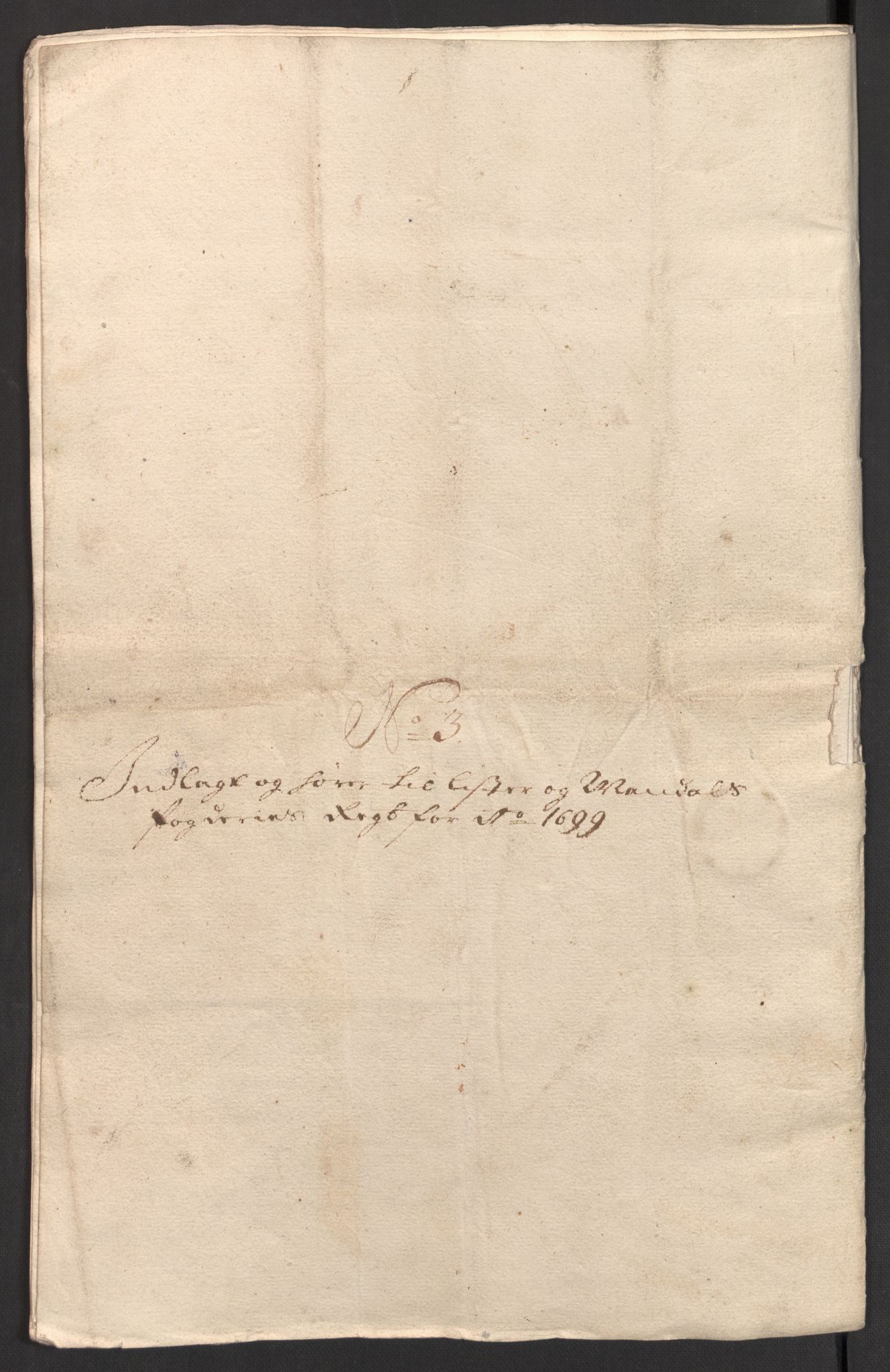 Rentekammeret inntil 1814, Reviderte regnskaper, Fogderegnskap, RA/EA-4092/R43/L2547: Fogderegnskap Lista og Mandal, 1698-1699, s. 195