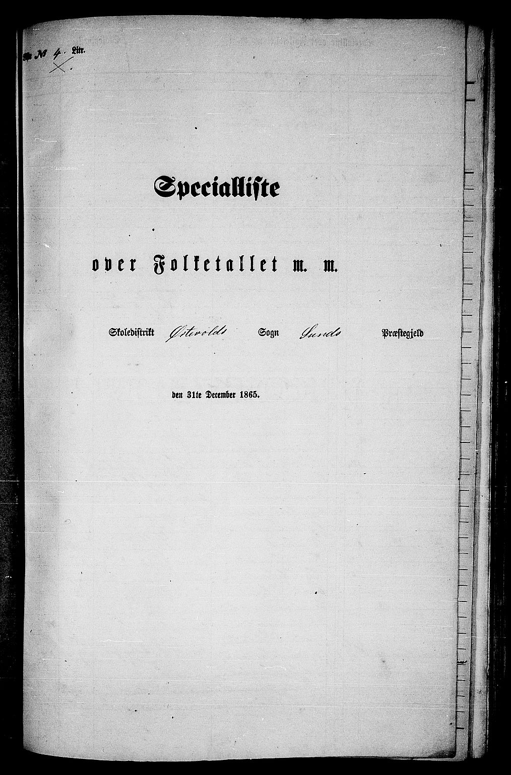 RA, Folketelling 1865 for 1245P Sund prestegjeld, 1865, s. 128