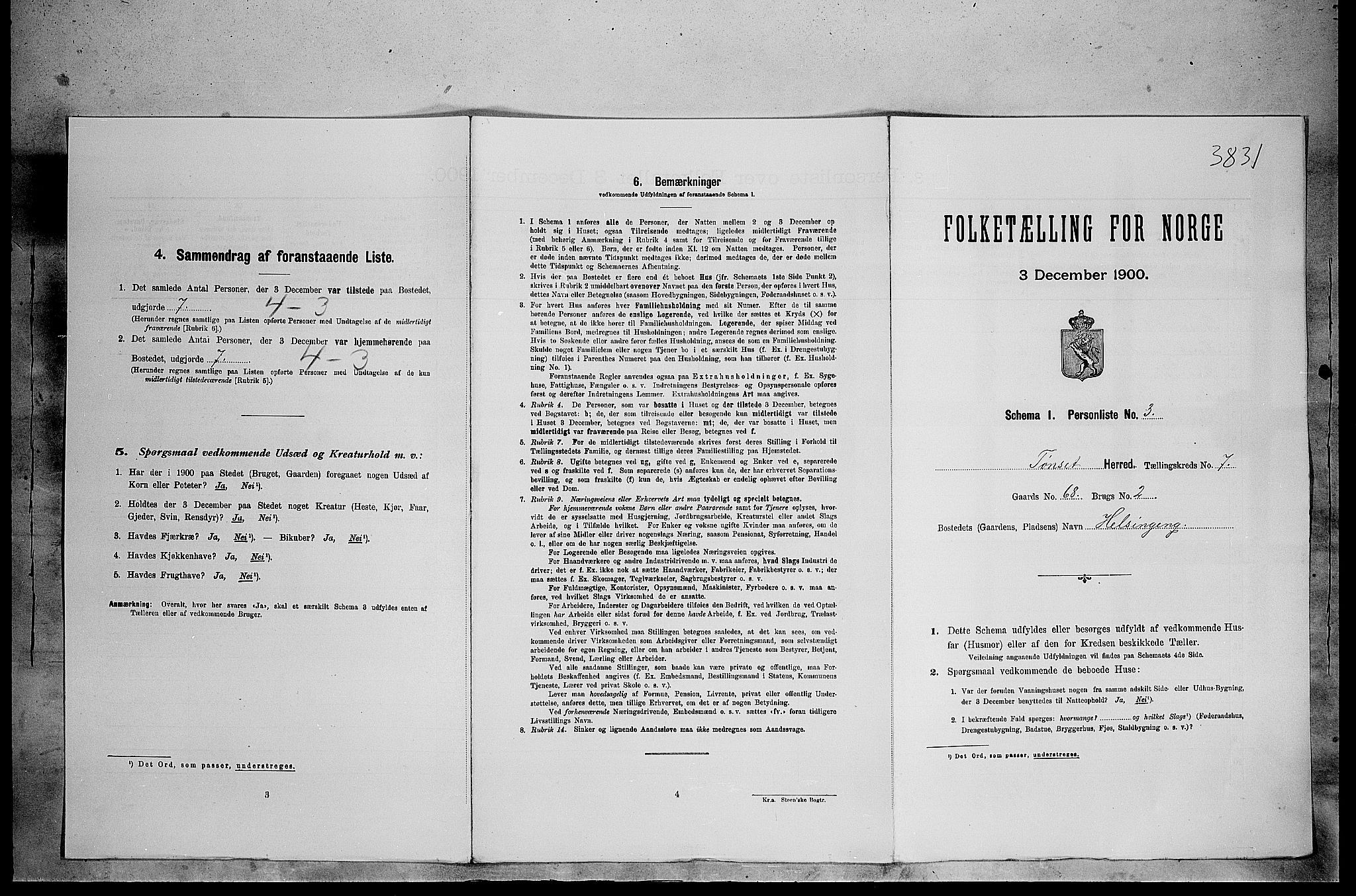 SAH, Folketelling 1900 for 0437 Tynset herred, 1900, s. 623