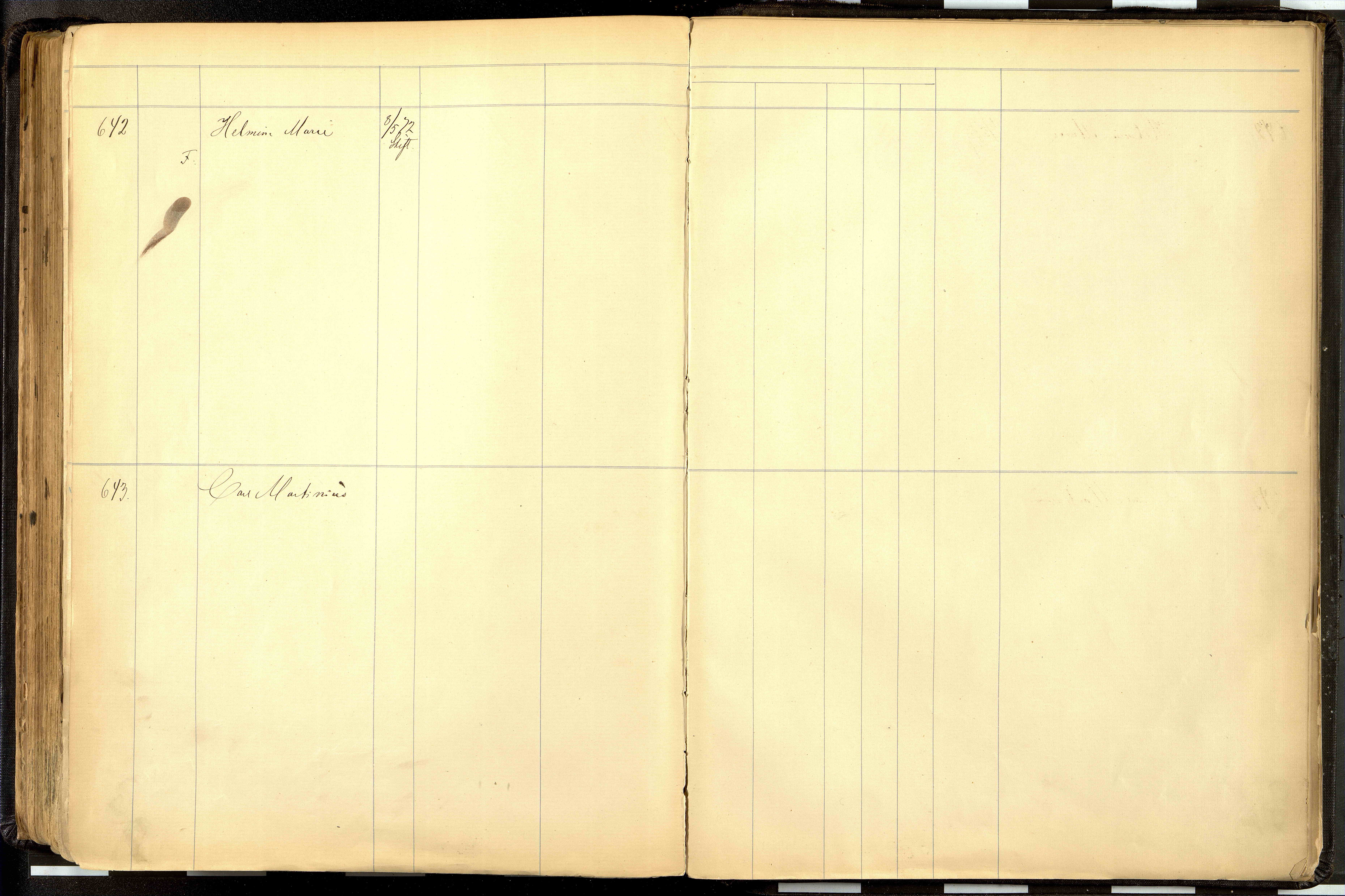 Fattigvesenet, OBA/A-20045/H/Hd/L0001: Manntallsprotokoll. Mnr. 1-644, 1865-1879, s. 324