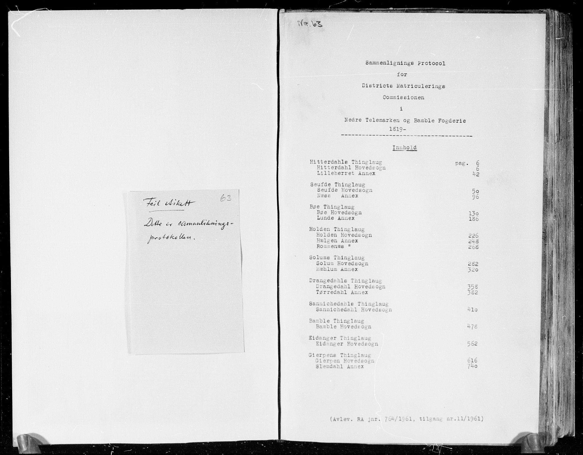 Hovedmatrikkelkommisjonen, AV/RA-S-1529, 1819