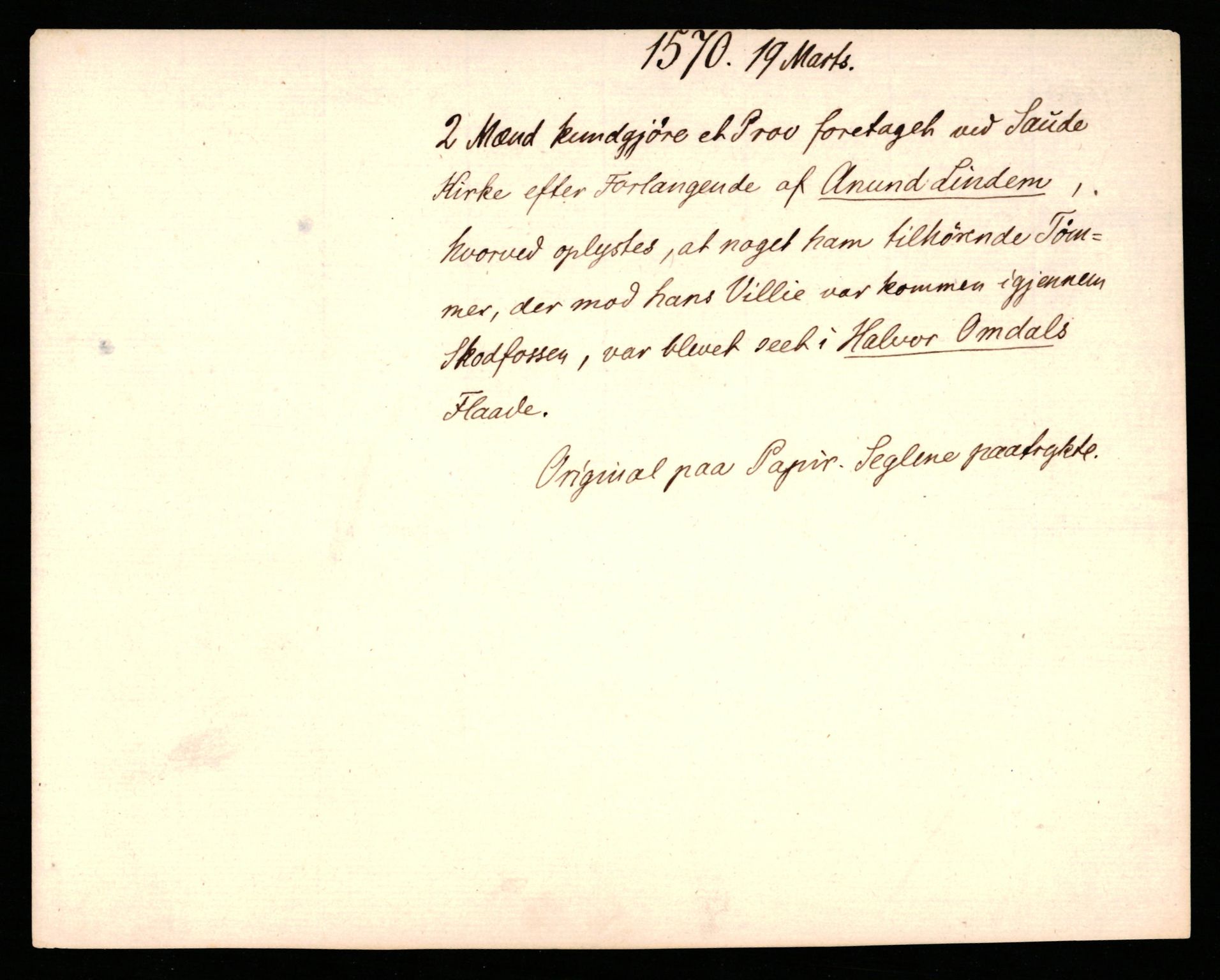 Riksarkivets diplomsamling, AV/RA-EA-5965/F35/F35b/L0002: Riksarkivets diplomer, seddelregister, 1567-1583, s. 77