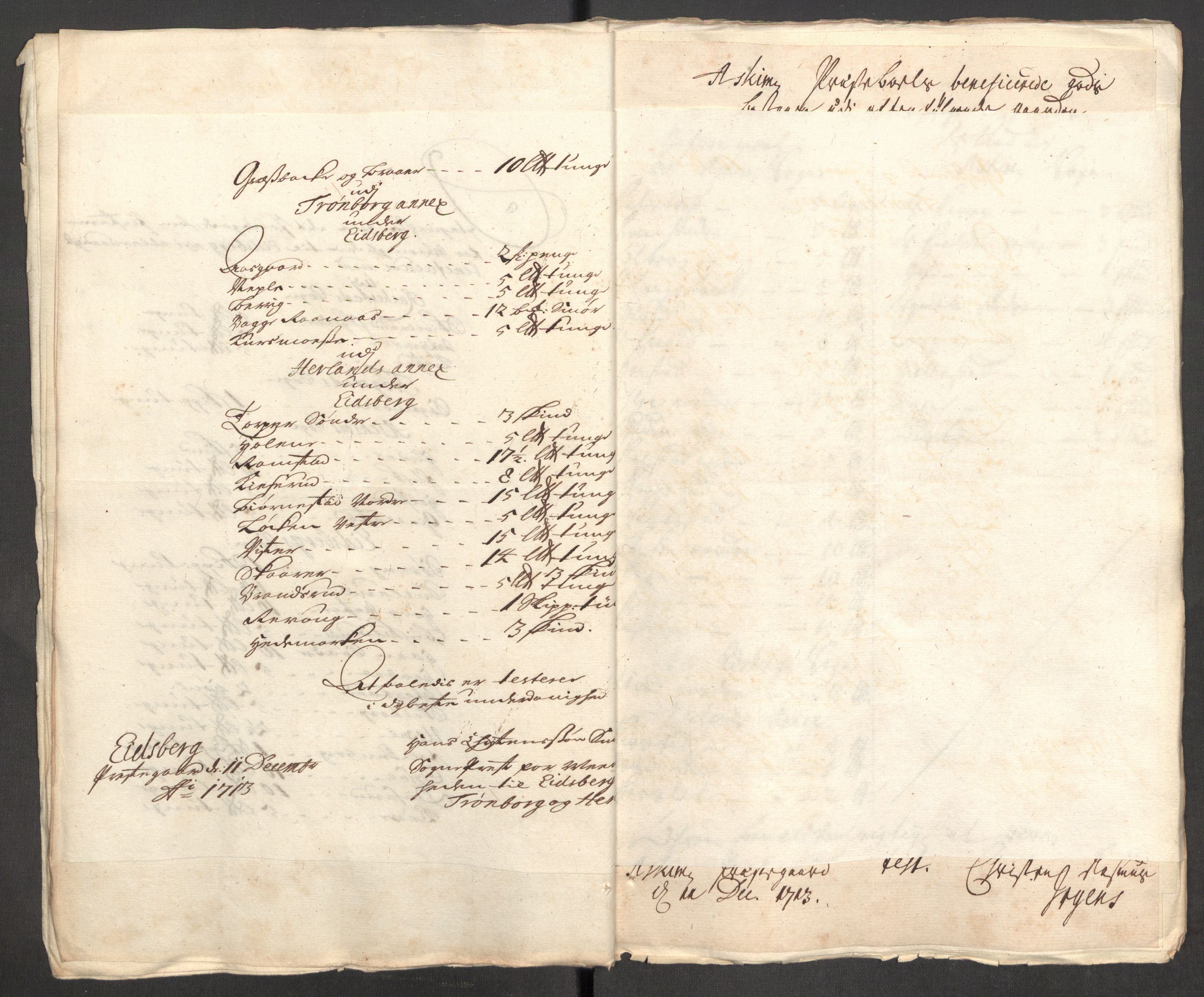 Rentekammeret inntil 1814, Reviderte regnskaper, Fogderegnskap, AV/RA-EA-4092/R07/L0307: Fogderegnskap Rakkestad, Heggen og Frøland, 1713, s. 170