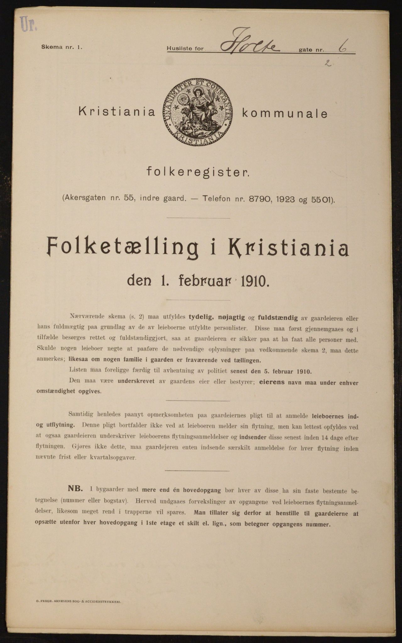 OBA, Kommunal folketelling 1.2.1910 for Kristiania, 1910, s. 40371