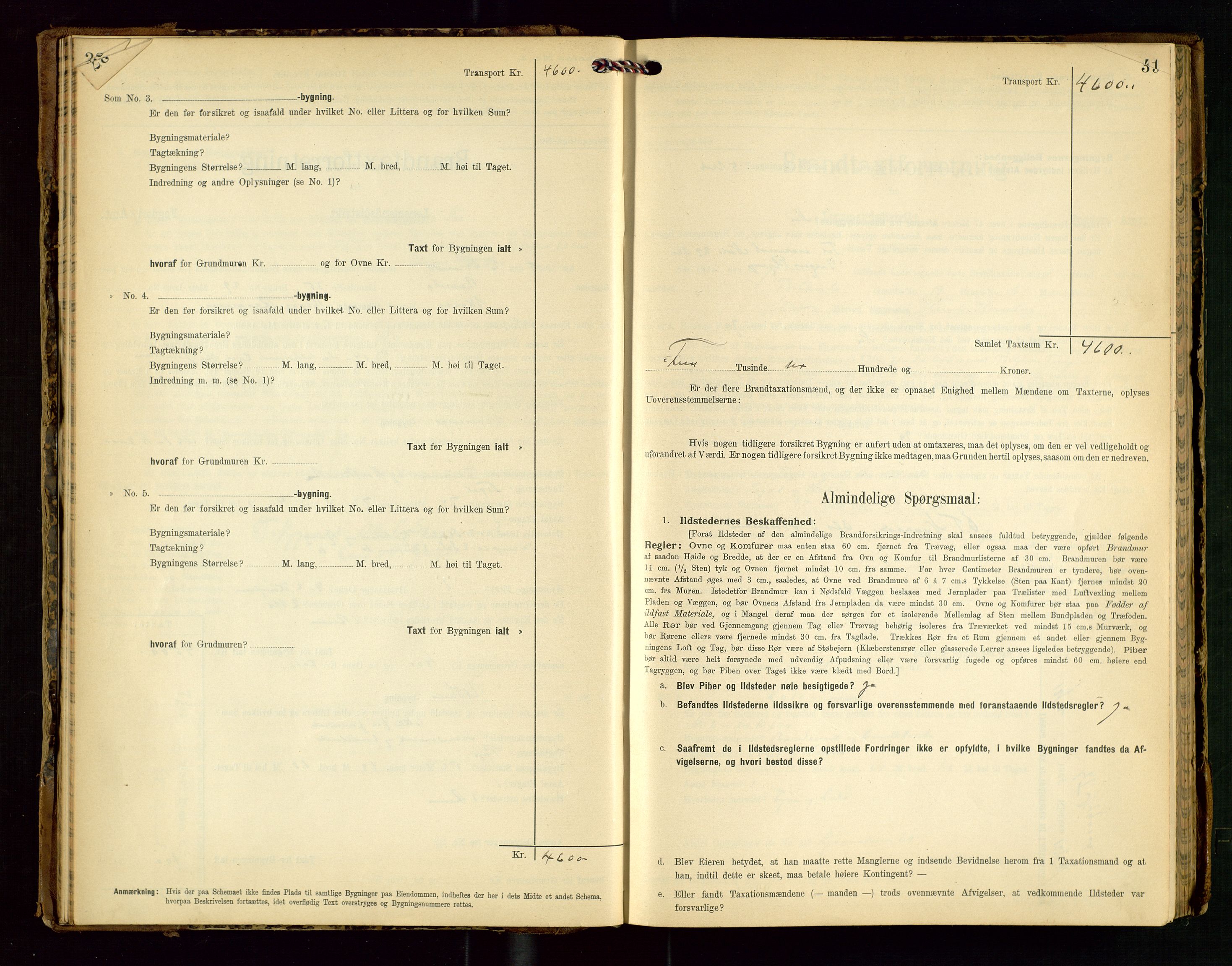 Torvestad lensmannskontor, SAST/A-100307/1/Gob/L0003: "Brandtaxationsprotokol for Torvestad Lensmannsdistrikt", 1905-1909, s. 38-39