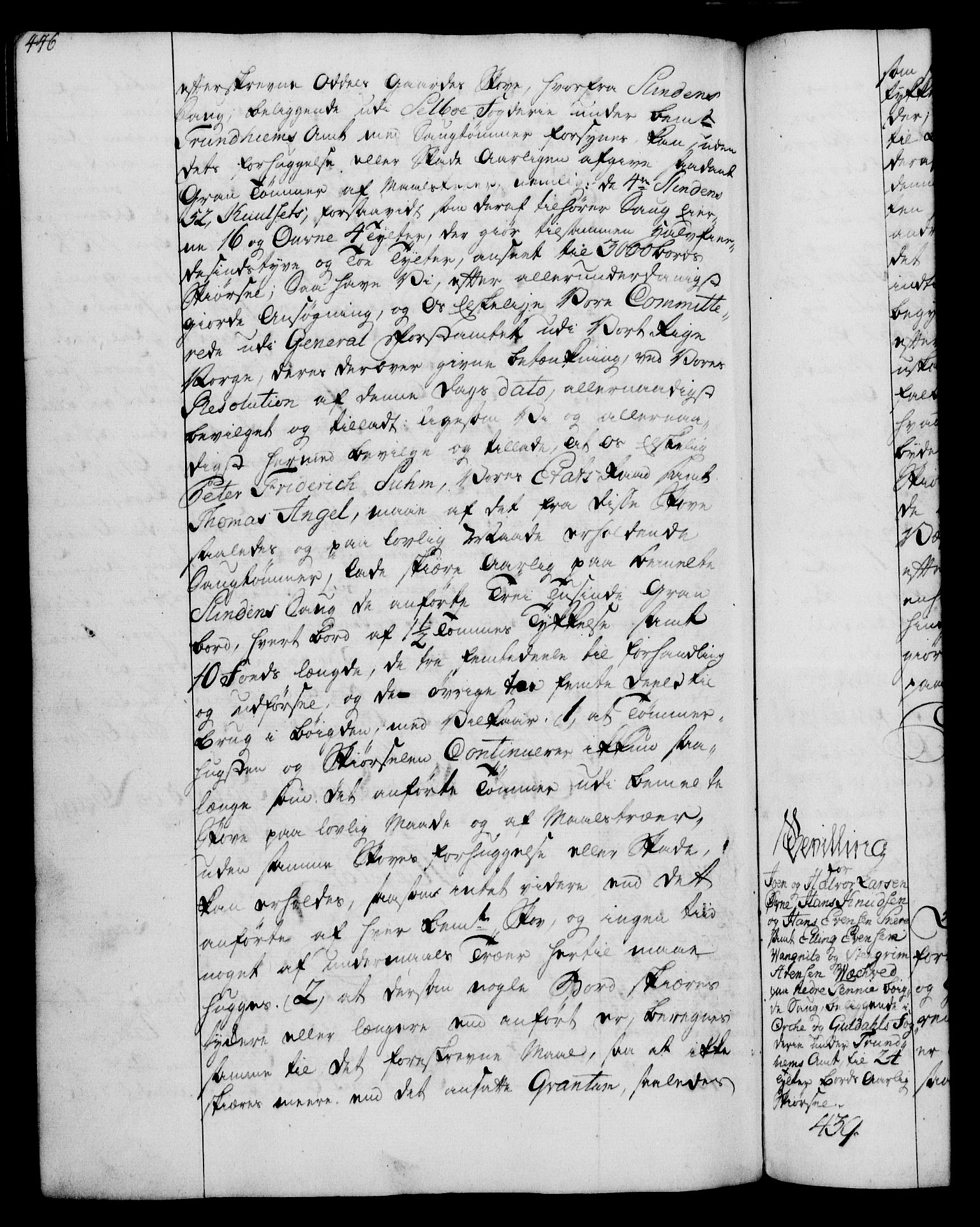 Rentekammeret, Kammerkanselliet, RA/EA-3111/G/Gg/Gga/L0007: Norsk ekspedisjonsprotokoll med register (merket RK 53.7), 1759-1768, s. 446