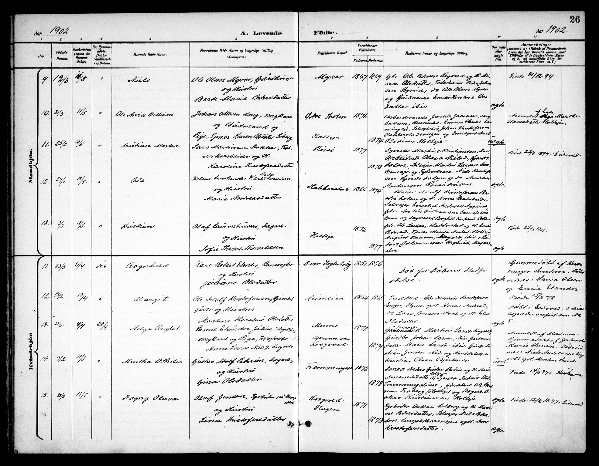 Eidsvoll prestekontor Kirkebøker, AV/SAO-A-10888/F/Fb/L0003: Ministerialbok nr. II 3, 1898-1909, s. 26