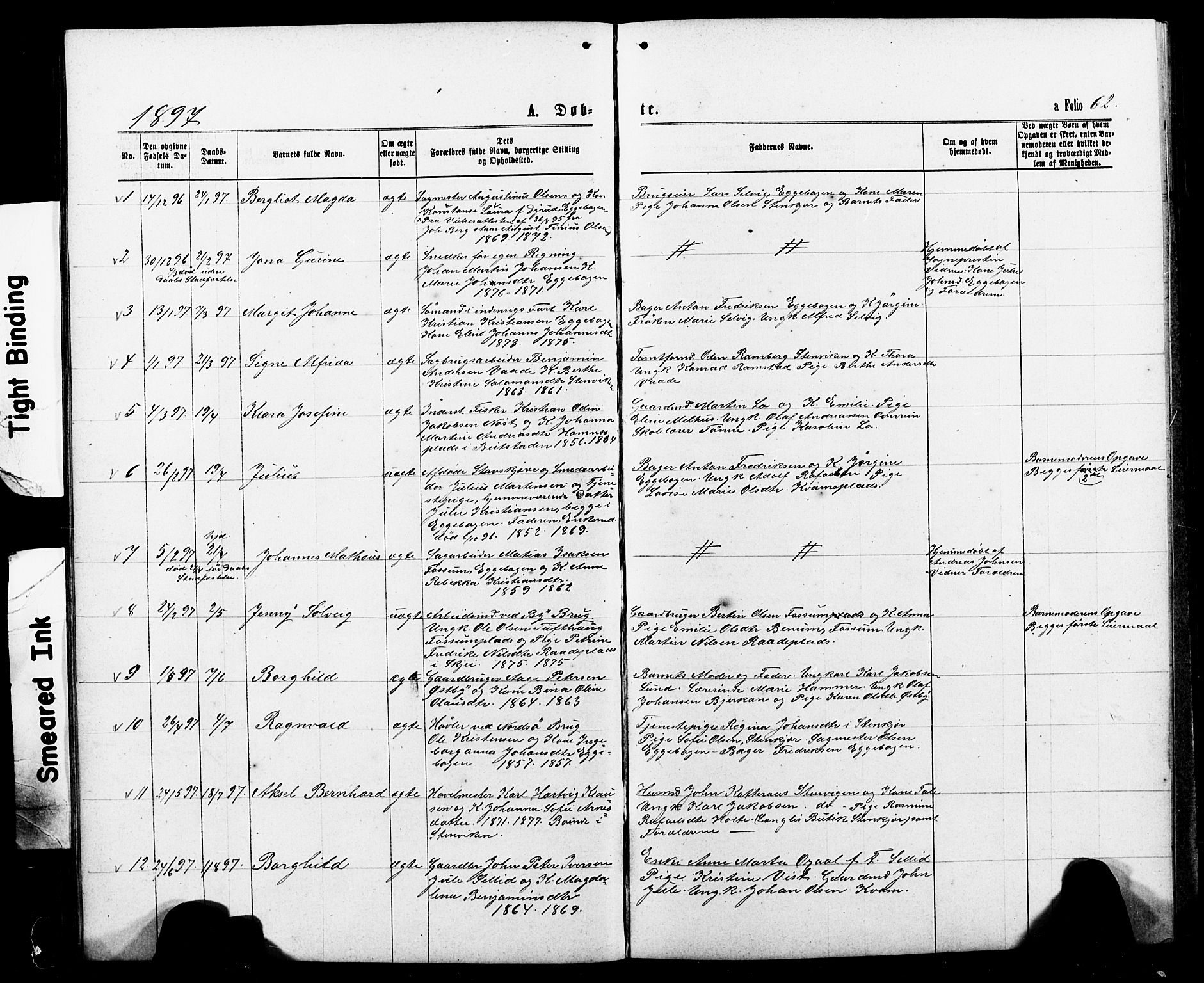 Ministerialprotokoller, klokkerbøker og fødselsregistre - Nord-Trøndelag, SAT/A-1458/740/L0380: Klokkerbok nr. 740C01, 1868-1902, s. 62