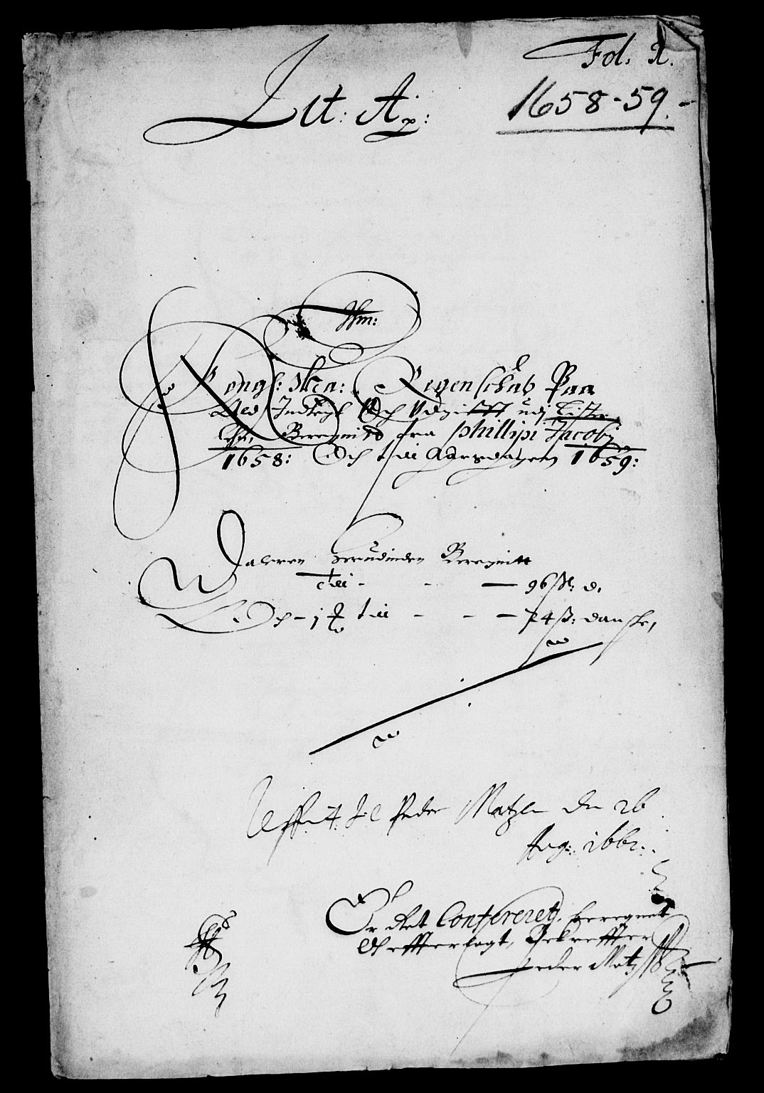 Rentekammeret inntil 1814, Reviderte regnskaper, Lensregnskaper, RA/EA-5023/R/Rb/Rbr/L0021: Lista len, 1655-1659