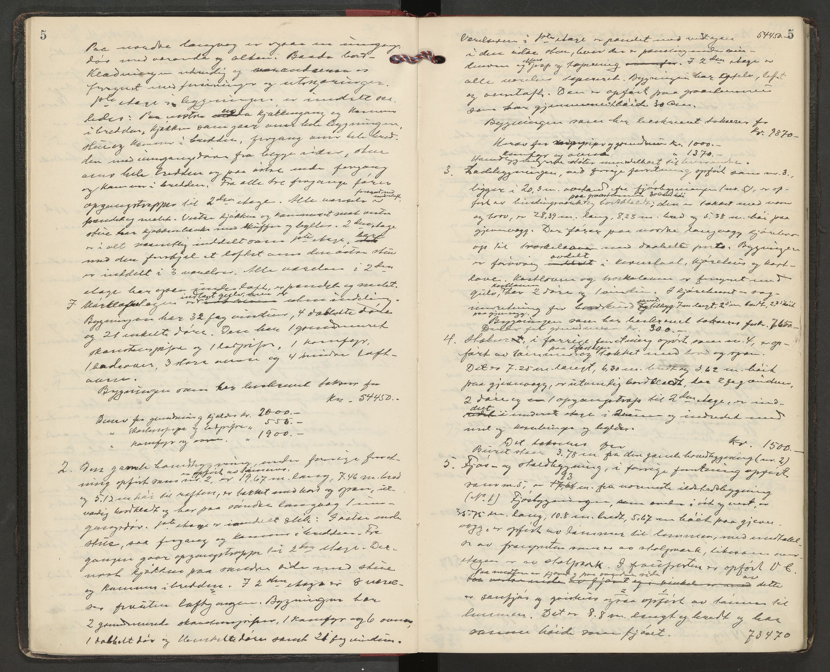 Norges Brannkasse Overhalla, AV/SAT-A-5556/Fa/L0002: Branntakstprotokoll med tekst, 1917-1946