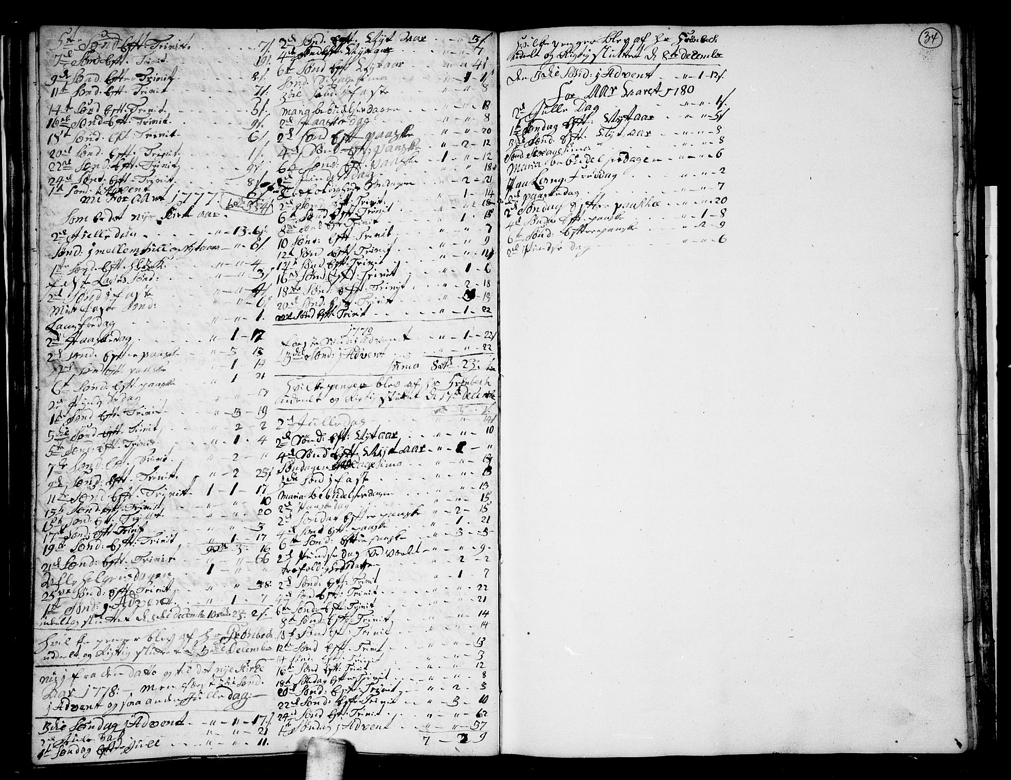 Skoger kirkebøker, SAKO/A-59/G/Gb/L0002: Klokkerbok nr. II 2, 1753-1795, s. 34