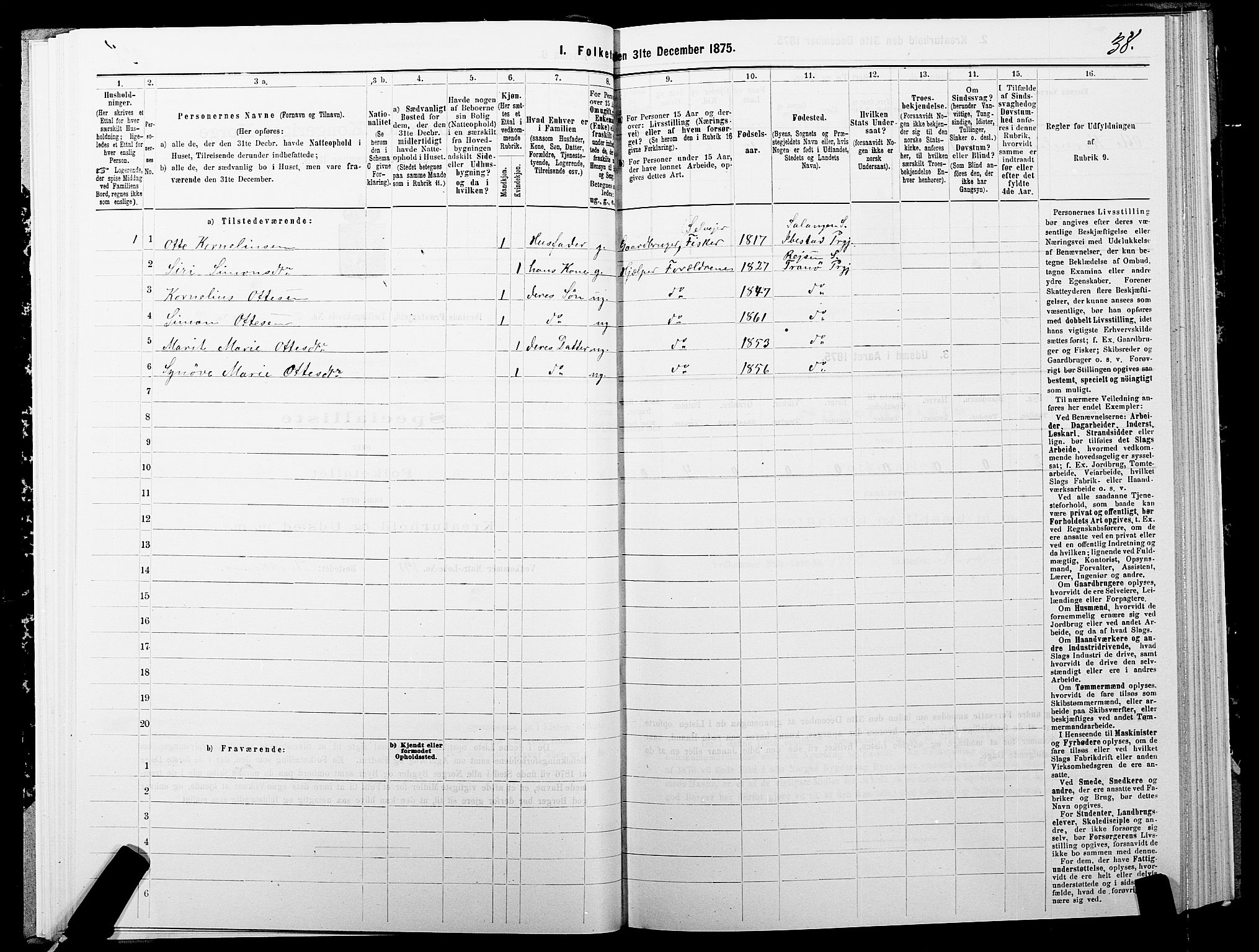 SATØ, Folketelling 1875 for 1917P Ibestad prestegjeld, 1875, s. 2038