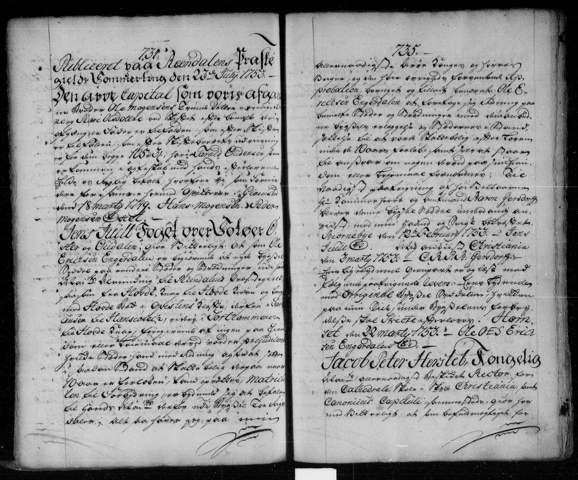 Østerdalen sorenskriveri, SAH/TING-032/H/Hb/L0004: Pantebok nr. 4, 1744-1756, s. 734-735