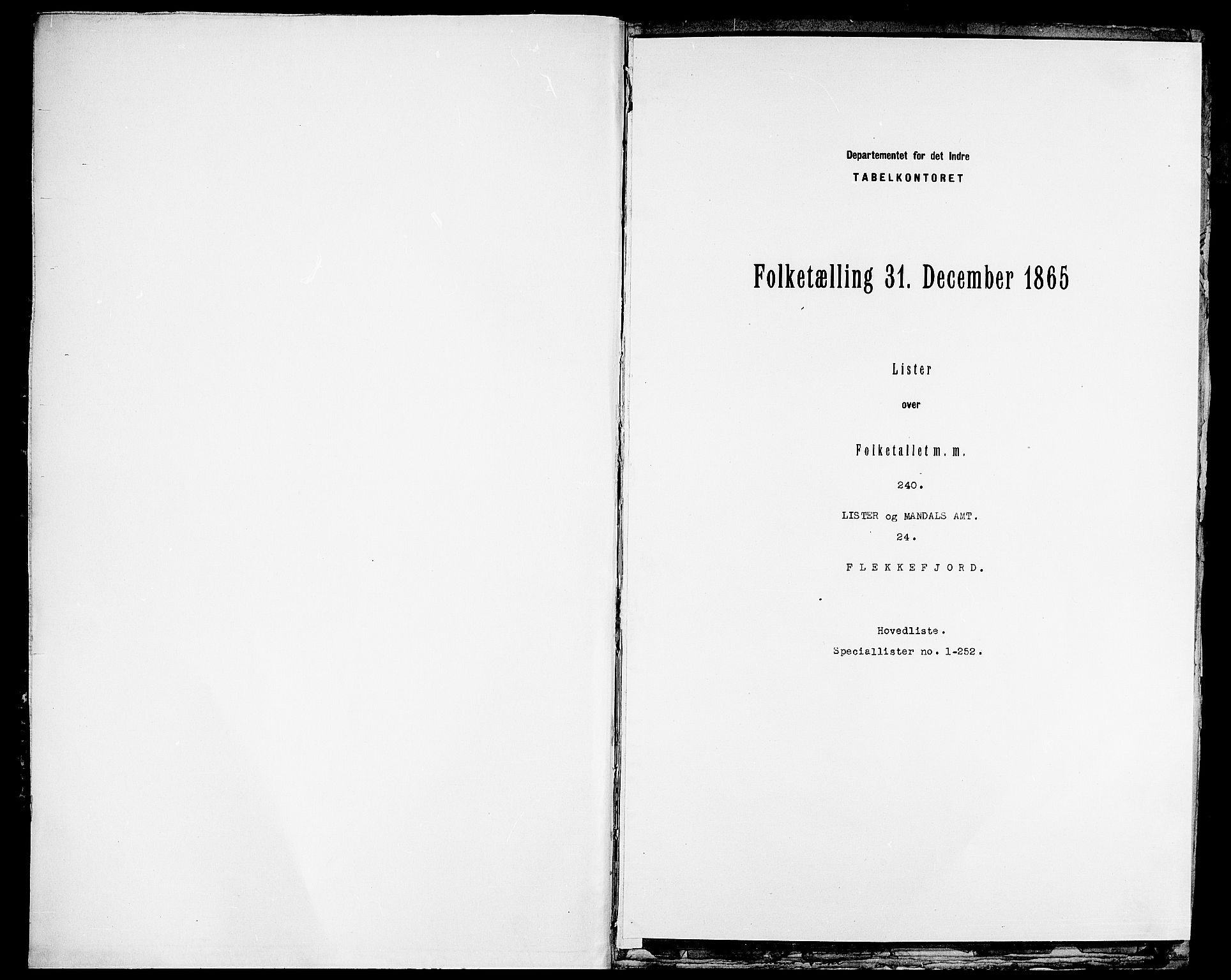 RA, Folketelling 1865 for 1004B Flekkefjord prestegjeld, Flekkefjord kjøpstad, 1865, s. 3