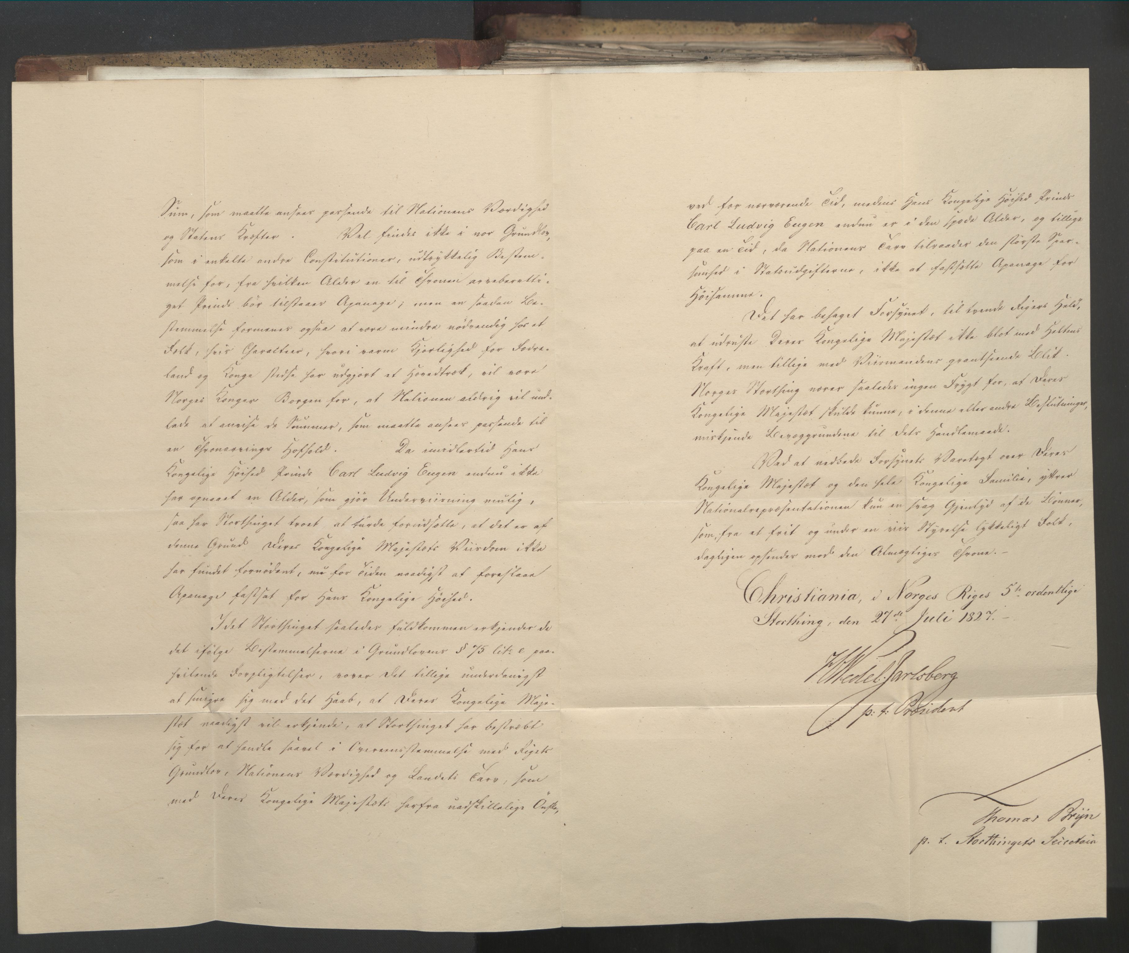 Statsrådsavdelingen i Stockholm, AV/RA-S-1003/D/Da/L0052: Regjeringsinnstillinger nr. 4566-4799, 1827, s. 11
