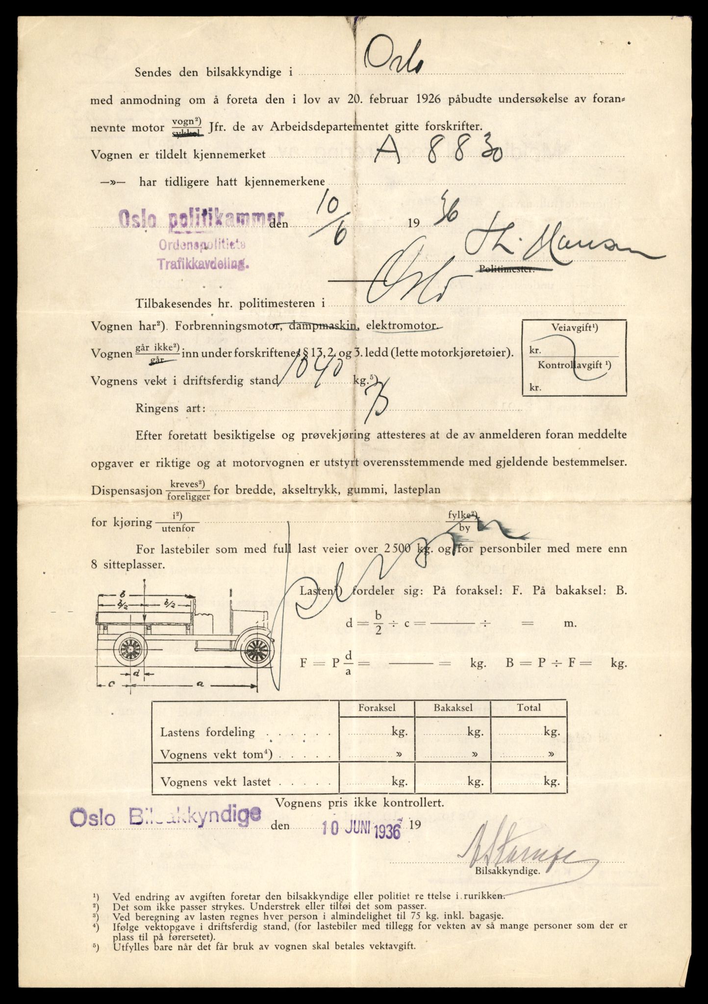 Møre og Romsdal vegkontor - Ålesund trafikkstasjon, AV/SAT-A-4099/F/Fe/L0003: Registreringskort for kjøretøy T 232 - T 340, 1927-1998, s. 2707