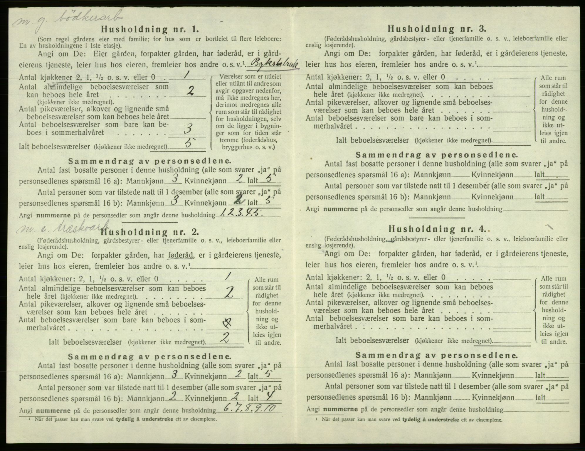 SAB, Folketelling 1920 for 1243 Os herred, 1920, s. 584