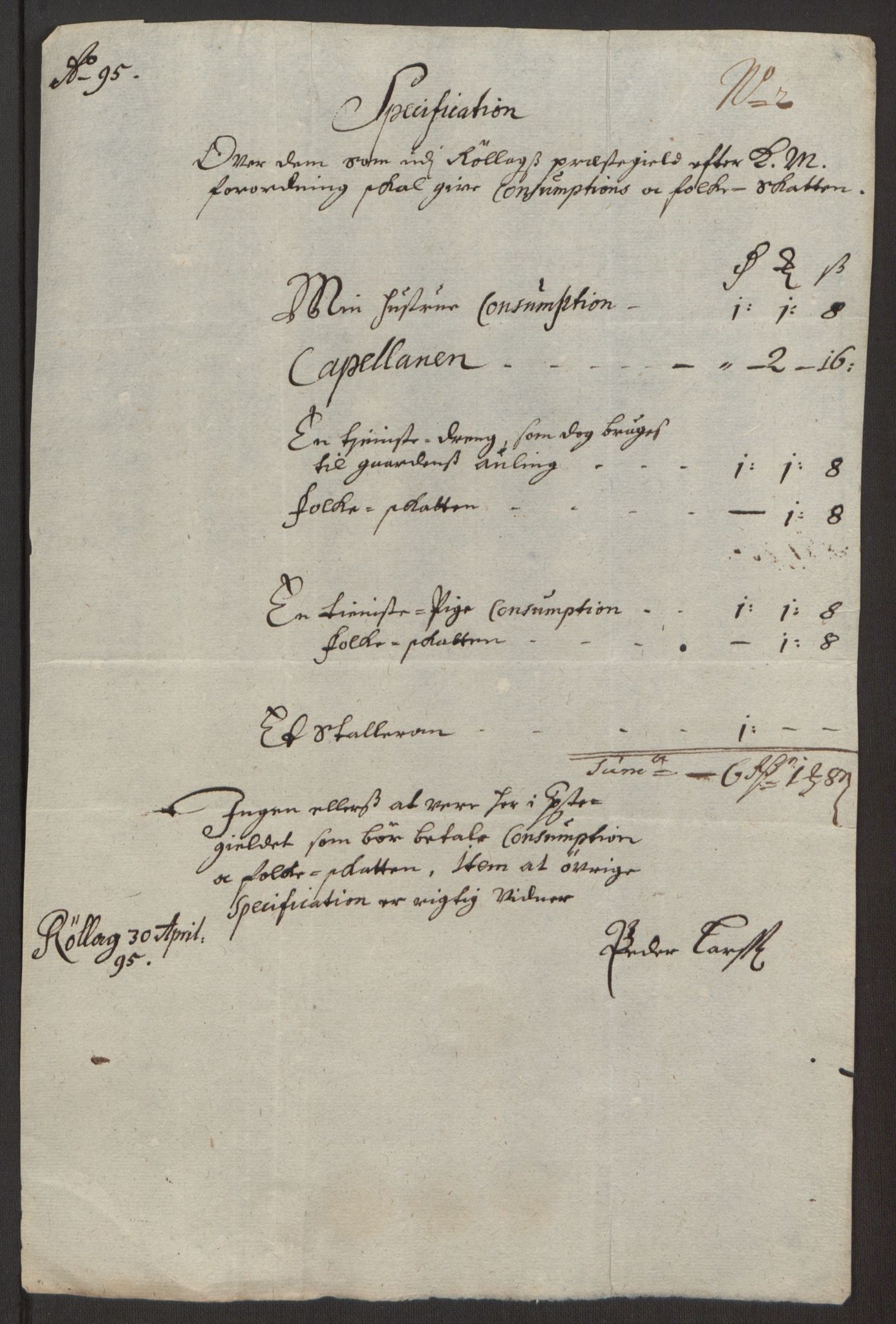 Rentekammeret inntil 1814, Reviderte regnskaper, Fogderegnskap, AV/RA-EA-4092/R24/L1575: Fogderegnskap Numedal og Sandsvær, 1692-1695, s. 410