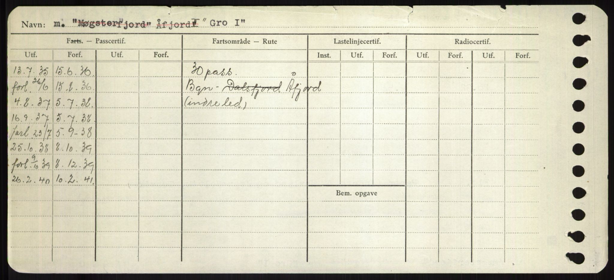 Sjøfartsdirektoratet med forløpere, Skipsmålingen, RA/S-1627/H/Hd/L0013: Fartøy, Gne-Gås, s. 264