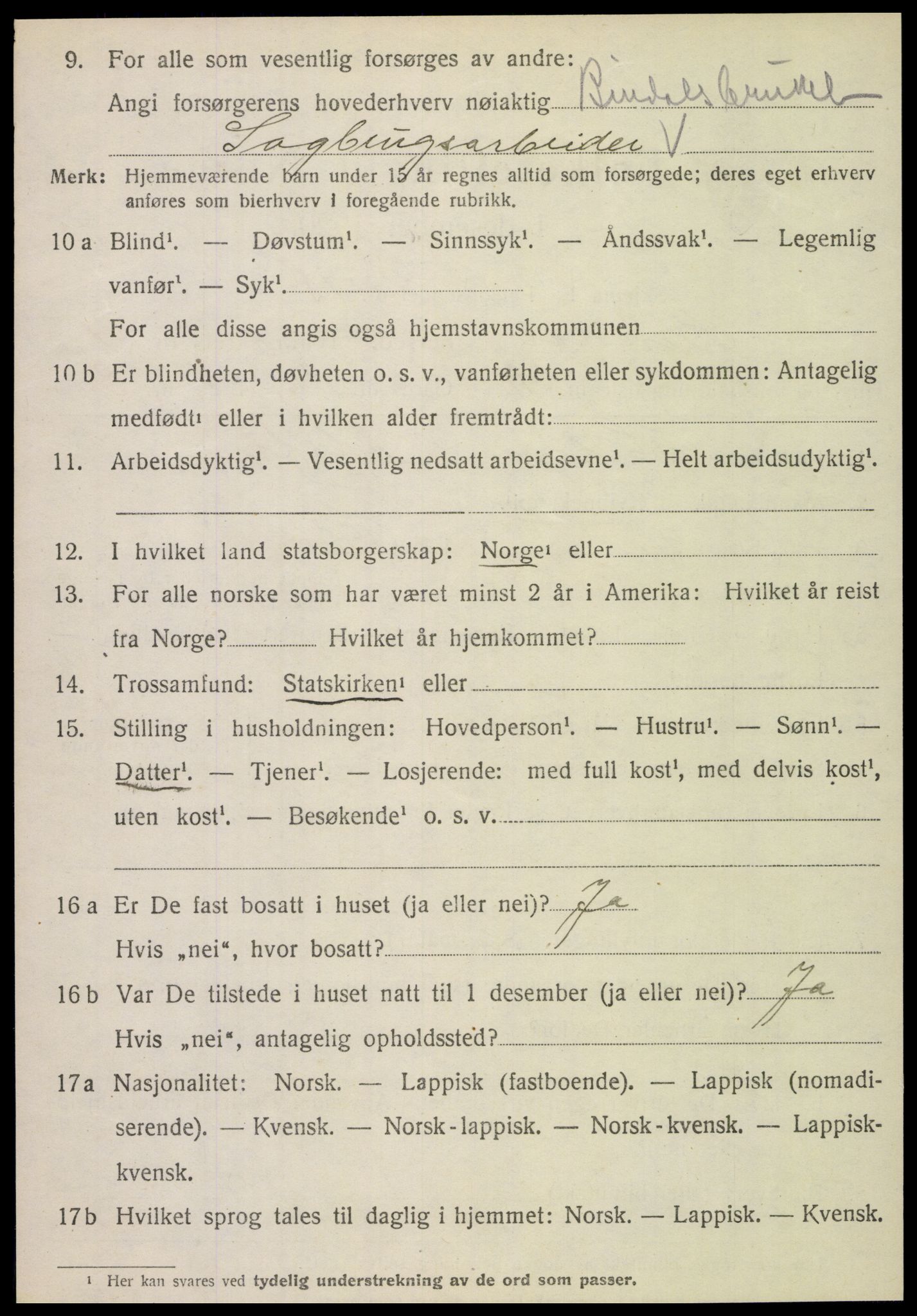 SAT, Folketelling 1920 for 1811 Bindal herred, 1920, s. 3494