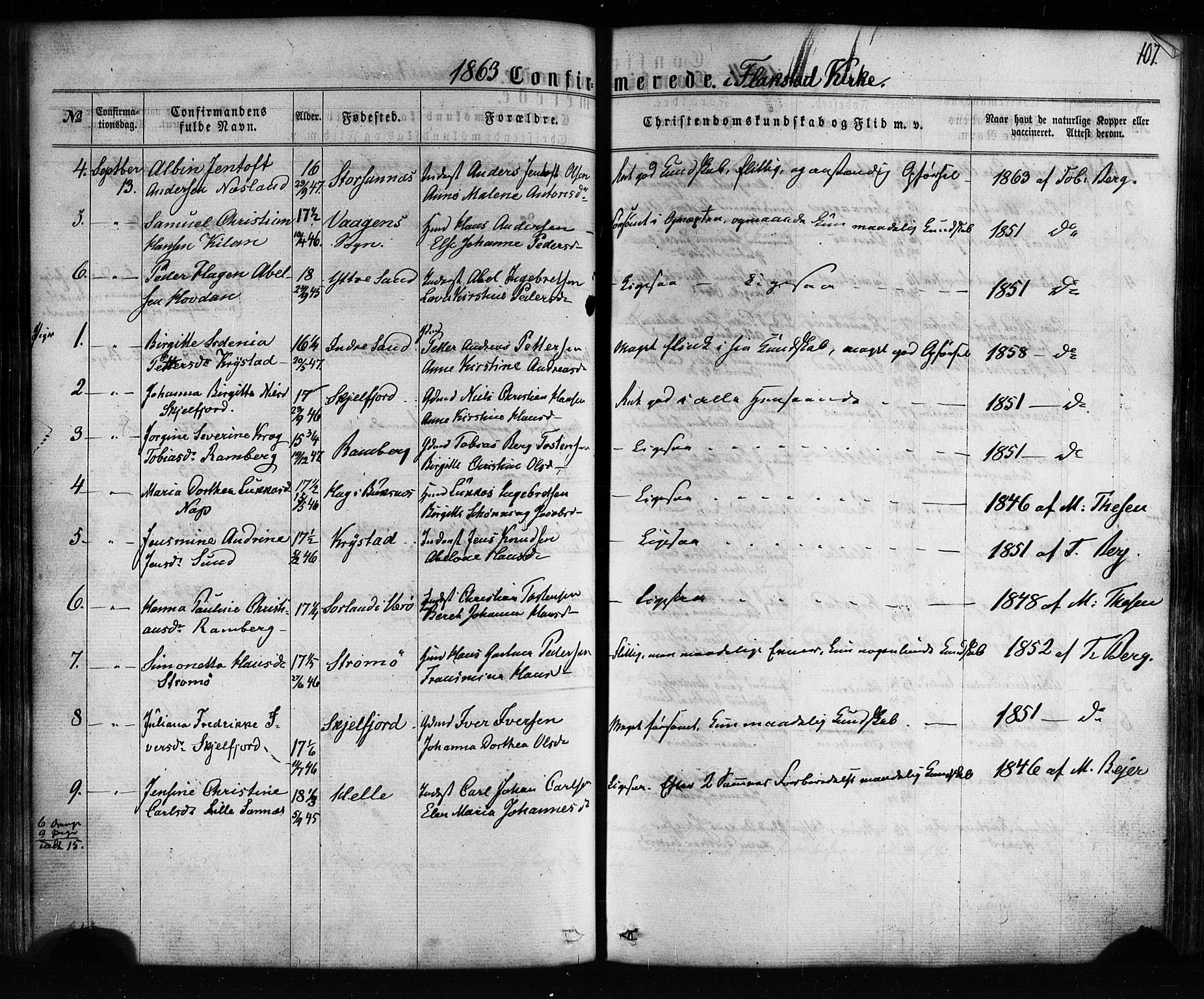 Ministerialprotokoller, klokkerbøker og fødselsregistre - Nordland, AV/SAT-A-1459/885/L1203: Ministerialbok nr. 885A04, 1859-1877, s. 107