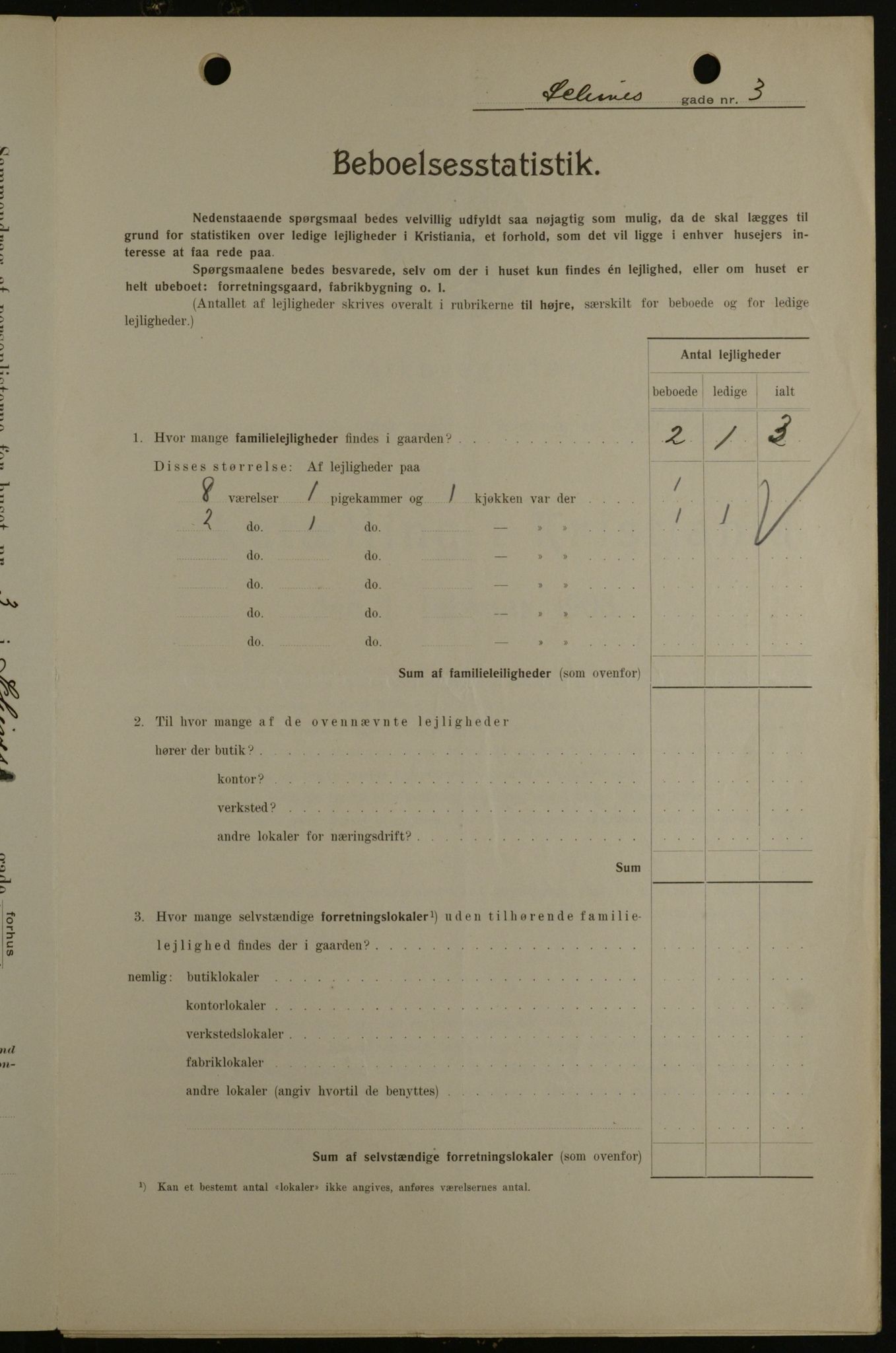 OBA, Kommunal folketelling 1.2.1908 for Kristiania kjøpstad, 1908, s. 80725